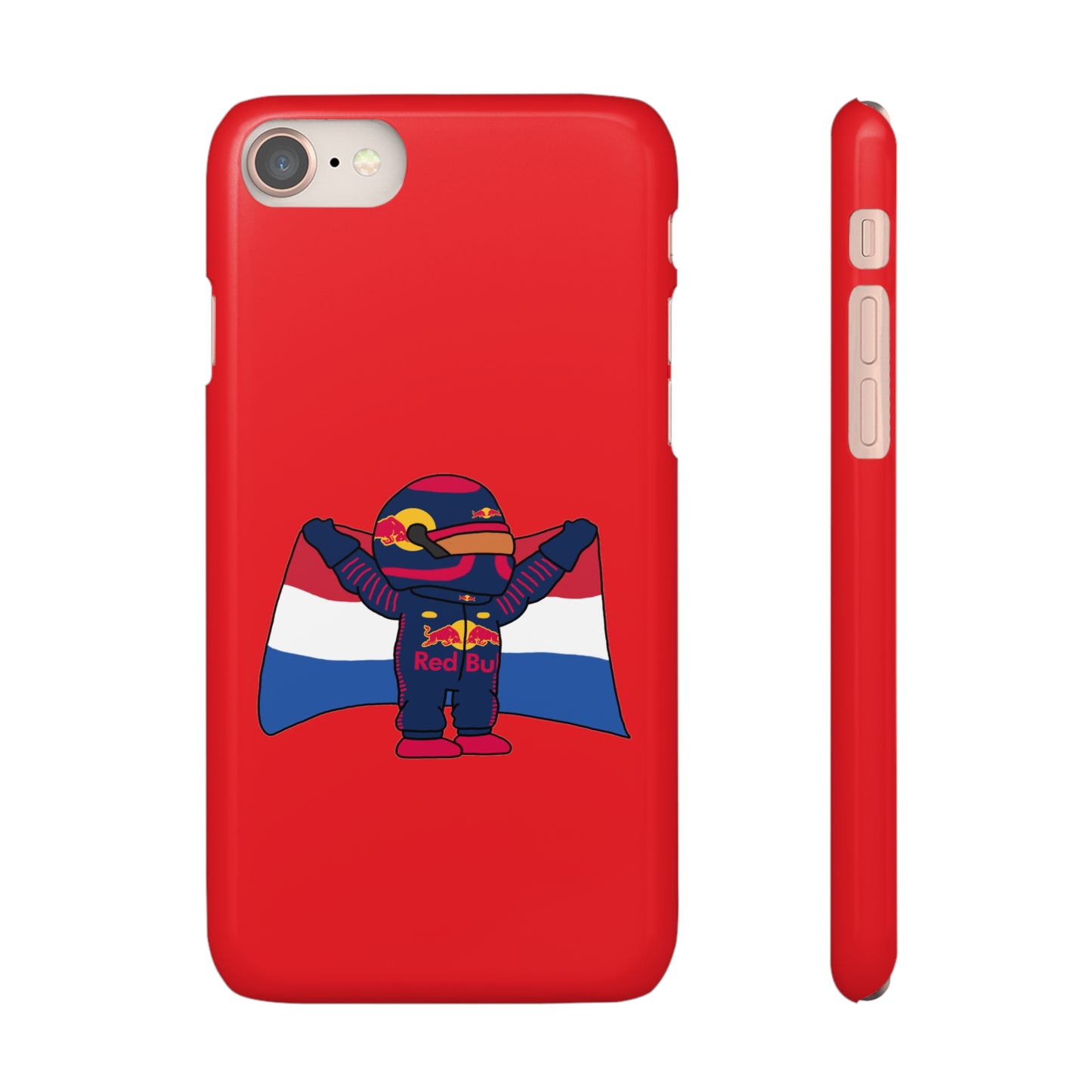 NeVerStappen Red Bull Formula 1 F1 Max Verstappen Snap Case iPhone 8 Glossy Mobile Phone Cases F1 Max Verstappen Red Bull Printify