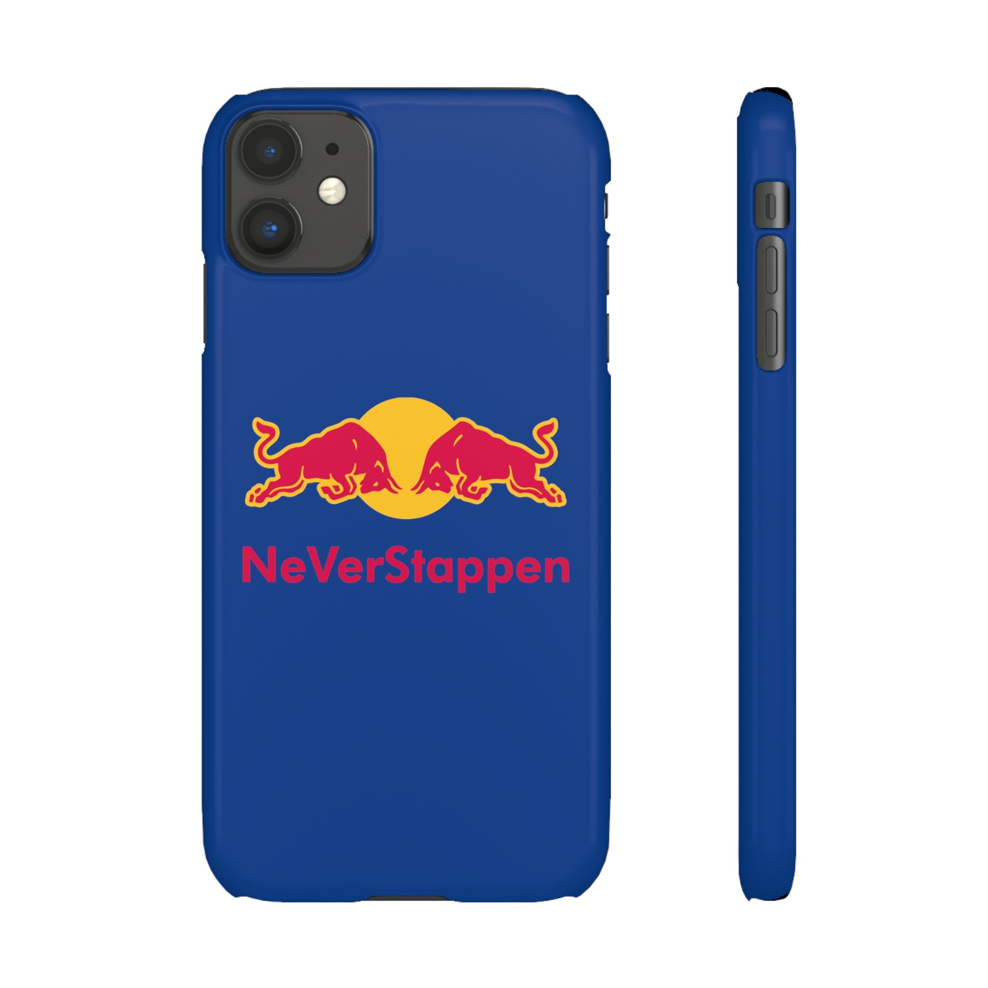 NeVerStappen Red Bull Formula 1 F1 Max Verstappen Snap Case iPhone 11 Glossy Mobile Phone Cases F1 Max Verstappen Red Bull Printify