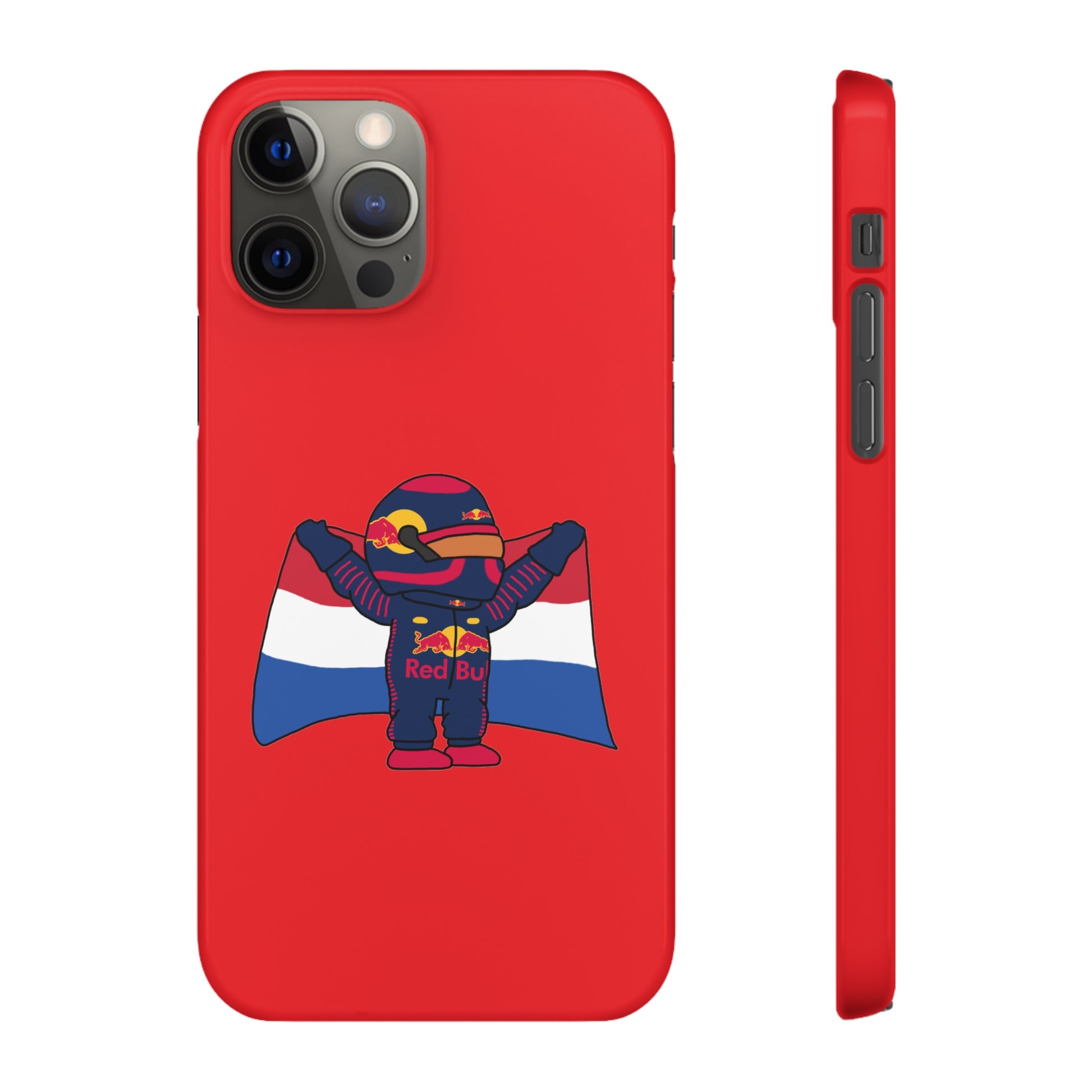 NeVerStappen Red Bull Formula 1 F1 Max Verstappen Snap Case iPhone 12 Pro Glossy Mobile Phone Cases F1 Max Verstappen Red Bull Printify