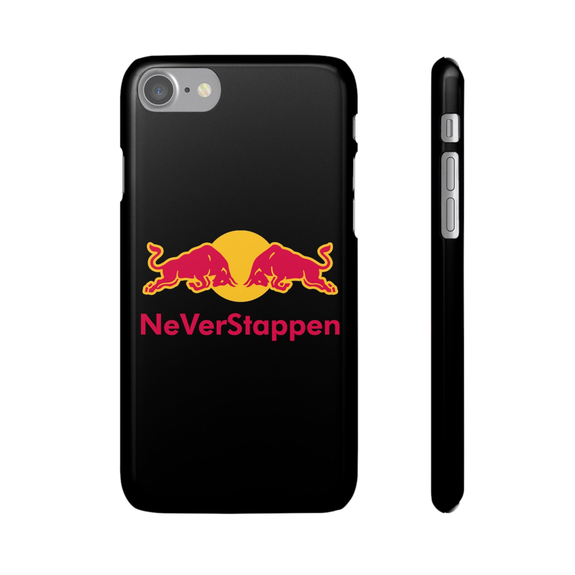 NeVerStappen Red Bull Formula 1 F1 Max Verstappen Snap Case iPhone 7 Glossy Mobile Phone Cases F1 Max Verstappen Red Bull Printify