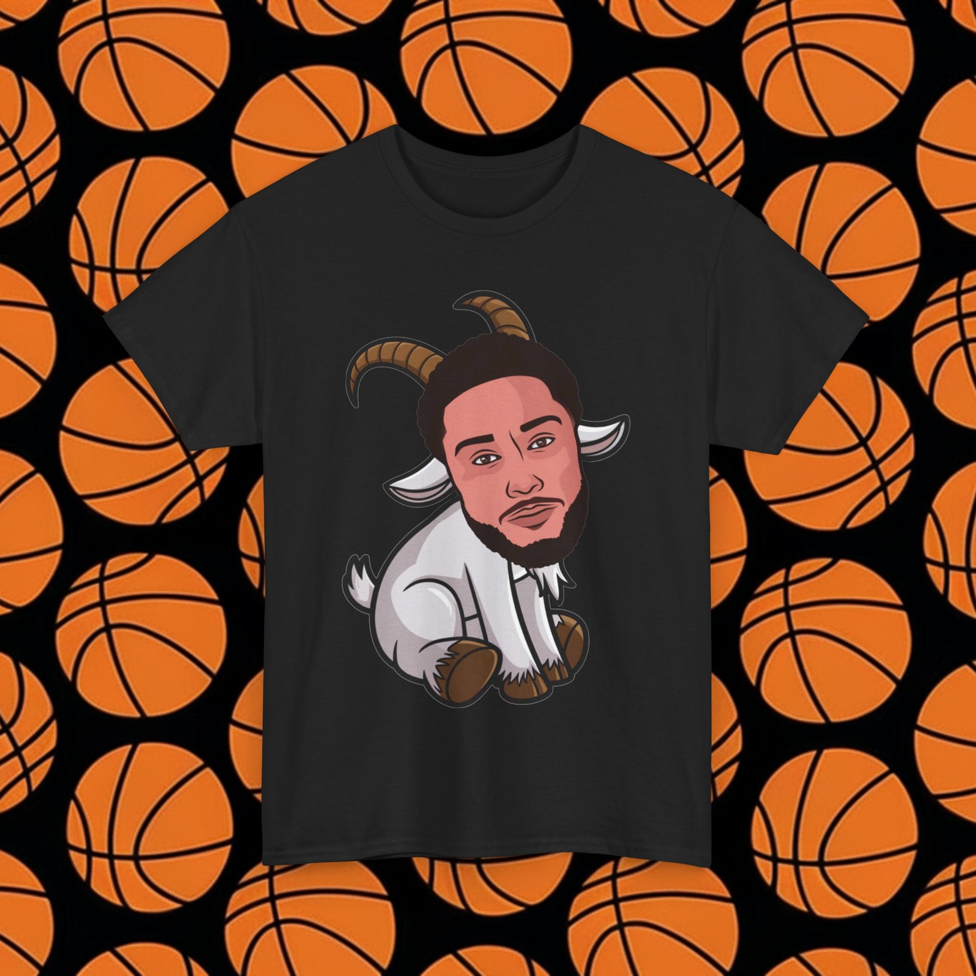 Ben Simmons GOAT T-Shirt - Funny Basketball Meme Casual Top - Greatest of All Time Tee for Basketball Fans - Perfect Gift for Ben Simmons Fans Black T-shirts Basketball Ben Simmons Brooklyn Nets G.O.A.T. NBA Printify