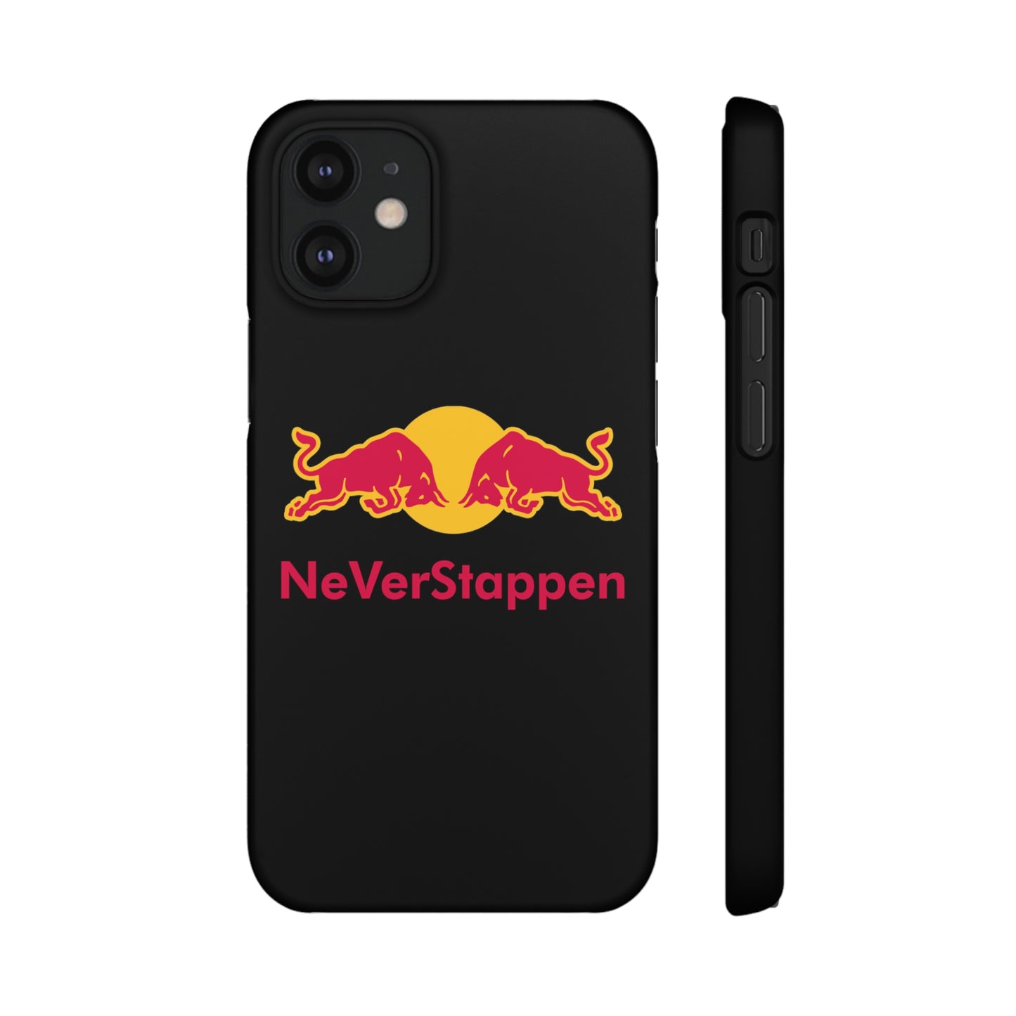 NeVerStappen Red Bull Formula 1 F1 Max Verstappen Snap Case iPhone 12 Mini Matte Mobile Phone Cases F1 Max Verstappen Red Bull Printify