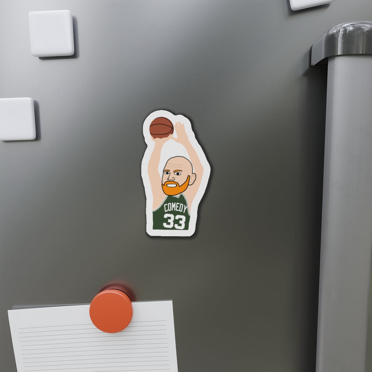 Bill Burrd Boston Celtics Larry Bird Bill Burr Magnet Magnets Basketball Bill Burr Boston Celtics Monday Morning Podcast NBA Podcasts Stand-up Comedy Printify