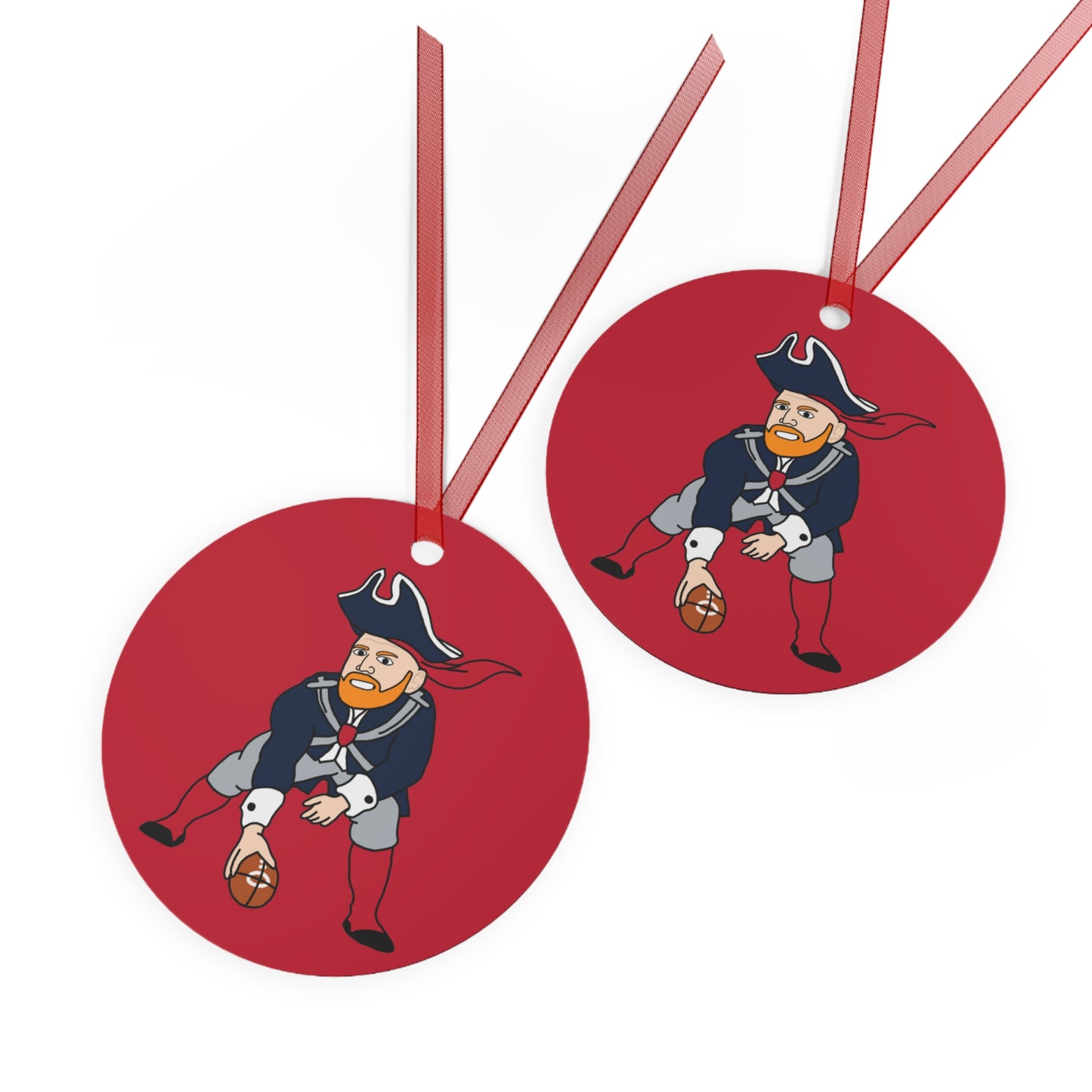 Bill Burrdy New England Patriots NFL Tom Brady Bill Burr Metal Ornaments Next Cult Brand American Football, Bill Burr, Monday Morning Podcast, New England Patriots, NFL, Podcasts, Stand-up Comedy