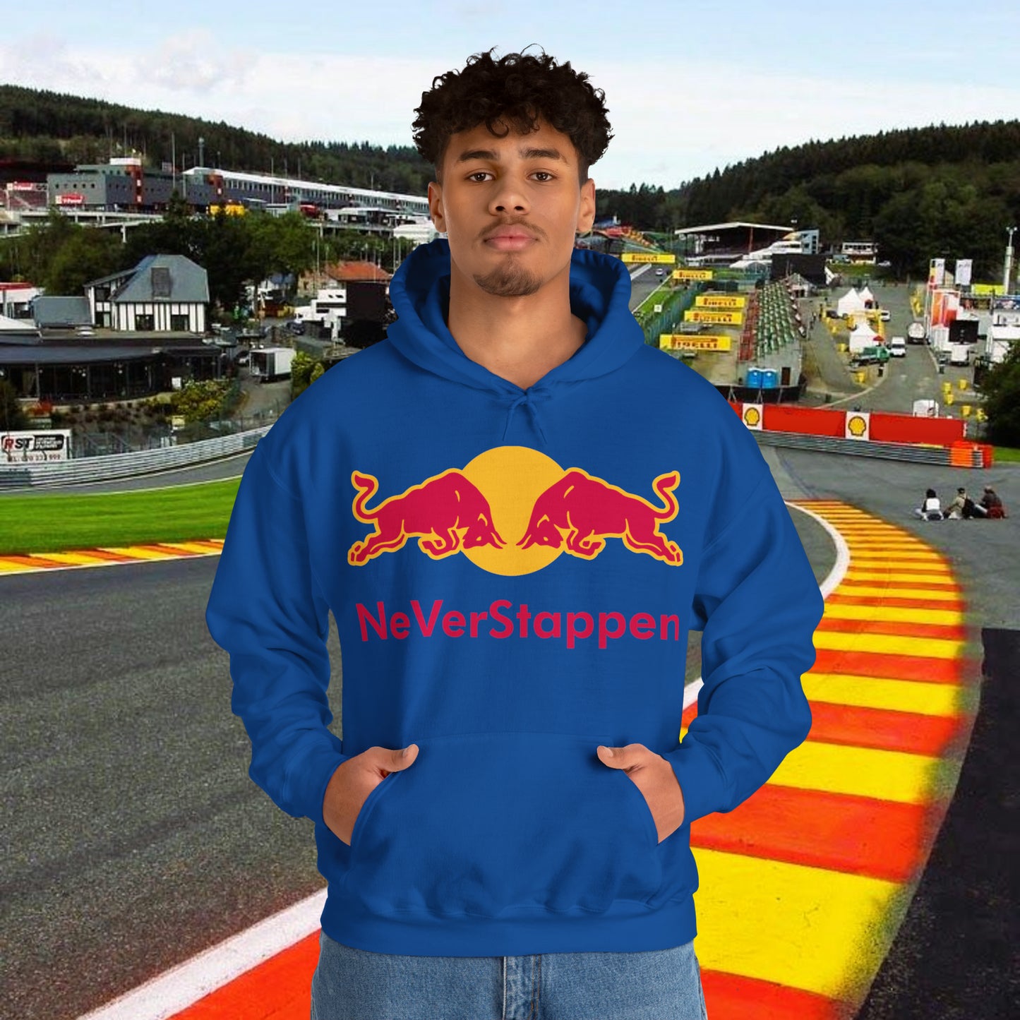 Max Verstappen Hoodie Verstappen Jumper Red Bull Pullover F1 Hoodie Formula 1 Hoodie F1 Gift Formula 1 Gift Red Bull Fan Gift Racing Gift Royal Hoodies F1 Max Verstappen Red Bull Printify