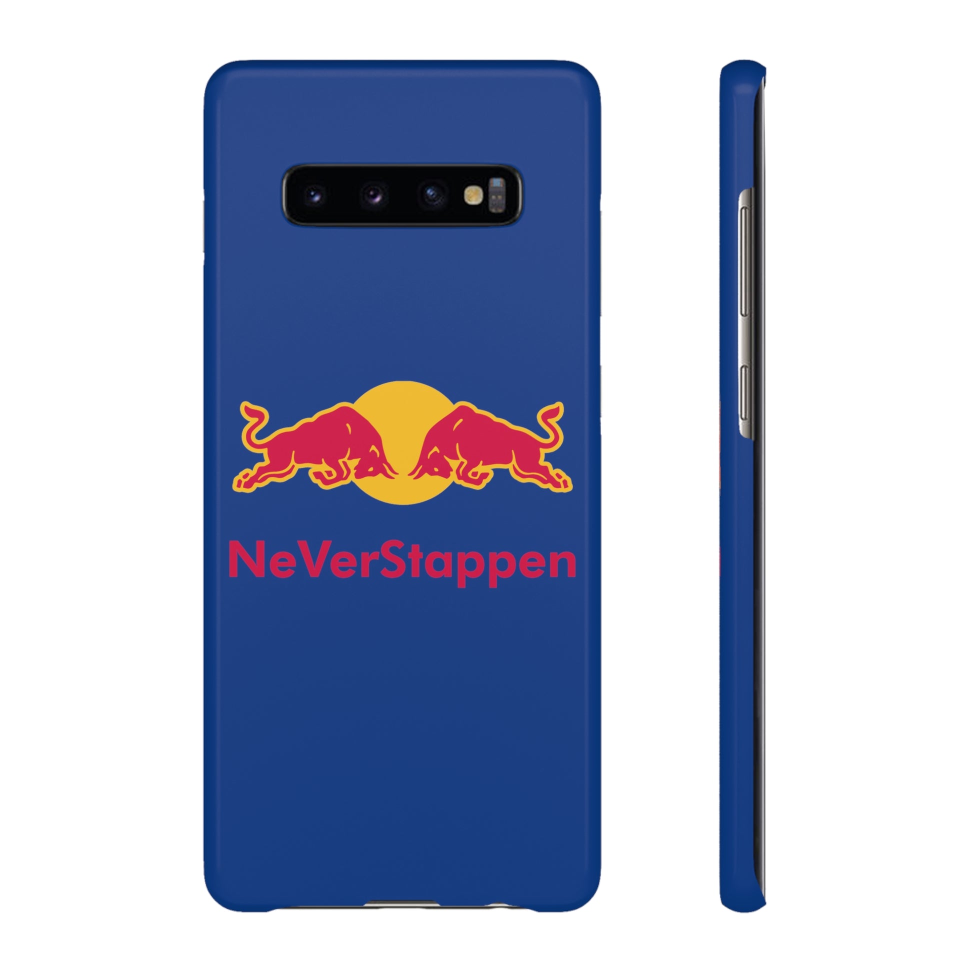 NeVerStappen Red Bull Formula 1 F1 Max Verstappen Snap Case Samsung Galaxy S10 Plus Glossy Mobile Phone Cases F1 Max Verstappen Red Bull Printify