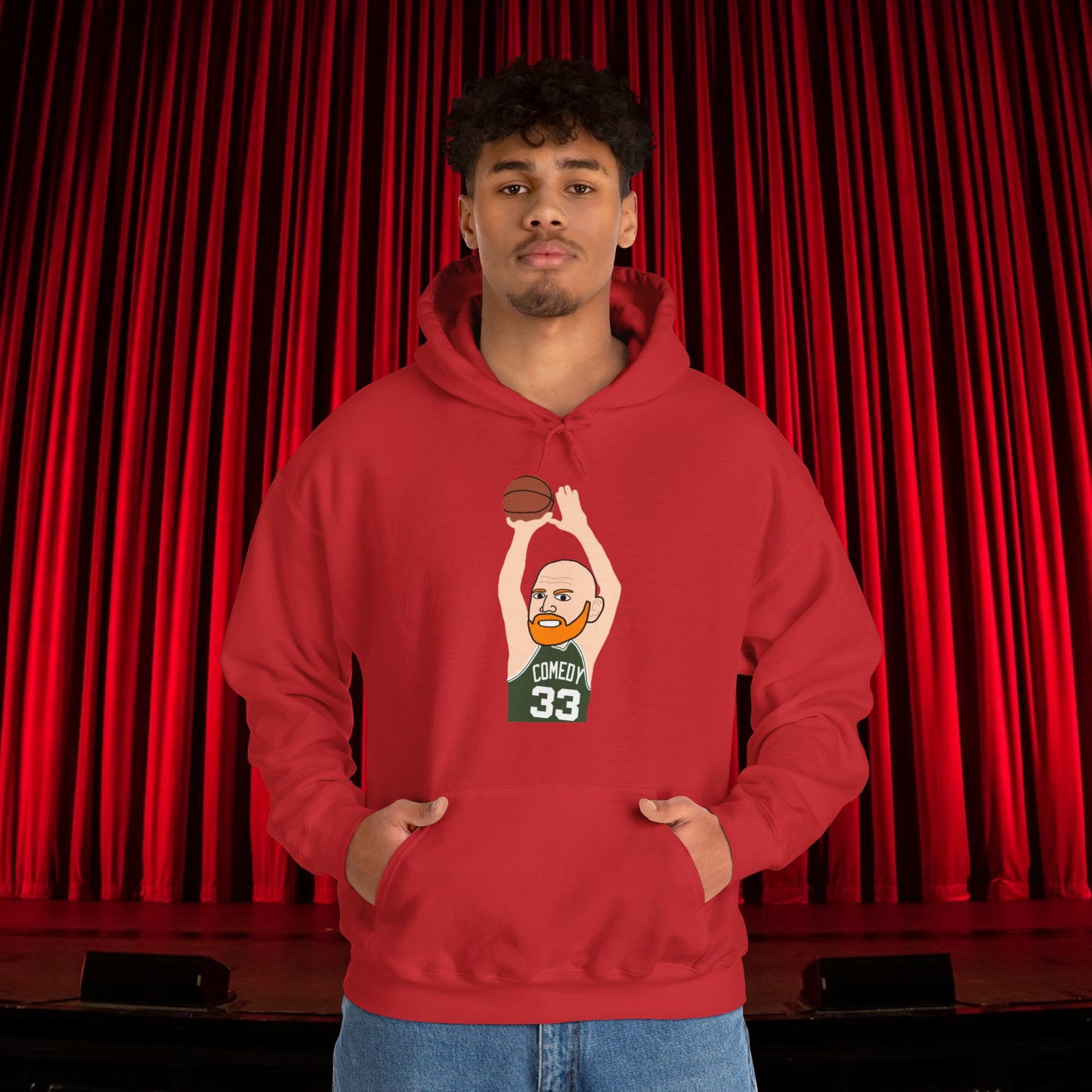 Bill Burr Hoodie Boston Celtics Hoodie Larry Bird Hoodie Monday Morning Podcast Merch Podcast Gift Celtics Fan Gift Basketball Fan Gift Red Hoodies Basketball Bill Burr Boston Celtics Monday Morning Podcast NBA Podcasts Stand-up Comedy Printify