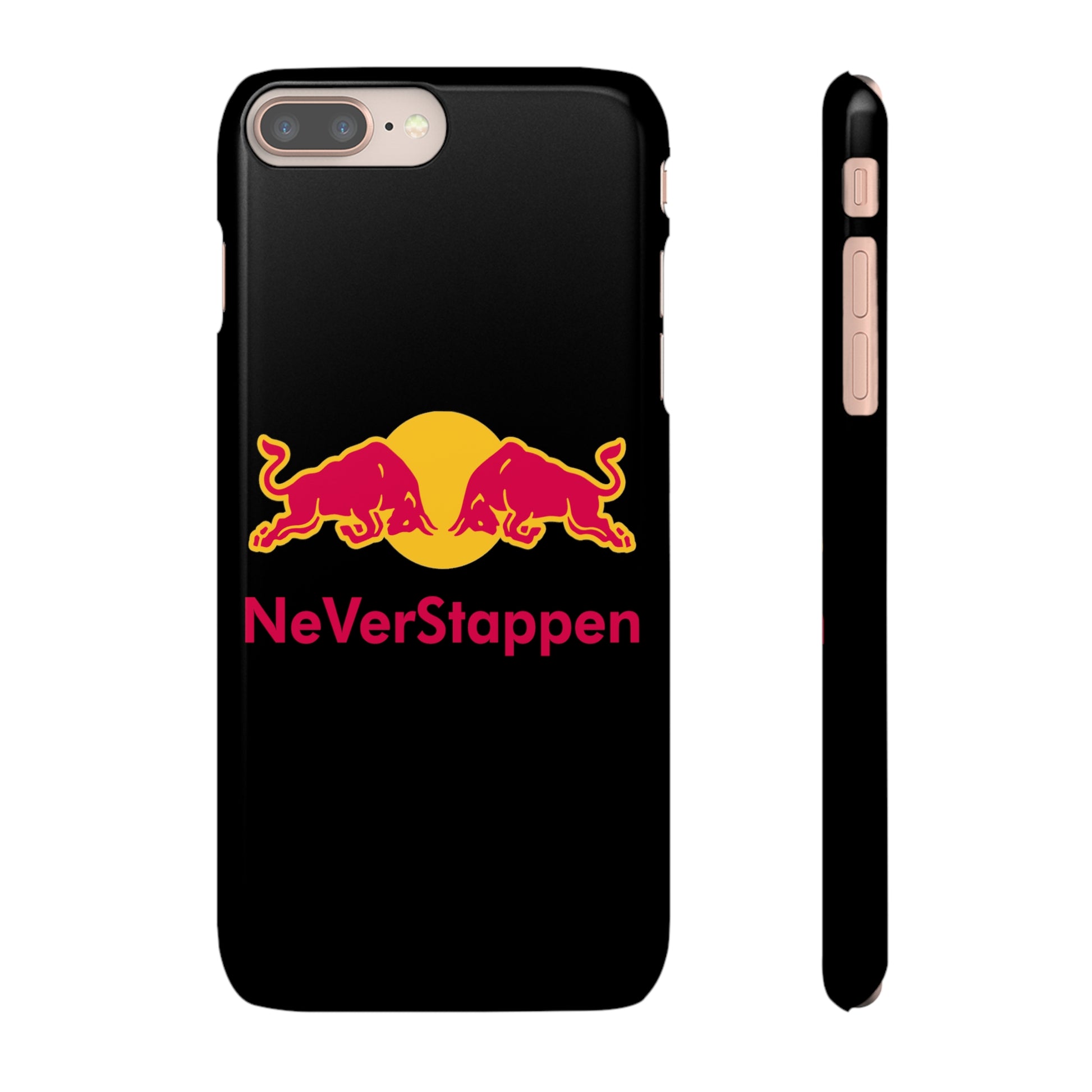 NeVerStappen Red Bull Formula 1 F1 Max Verstappen Snap Case iPhone 8 Plus Glossy Mobile Phone Cases F1 Max Verstappen Red Bull Printify