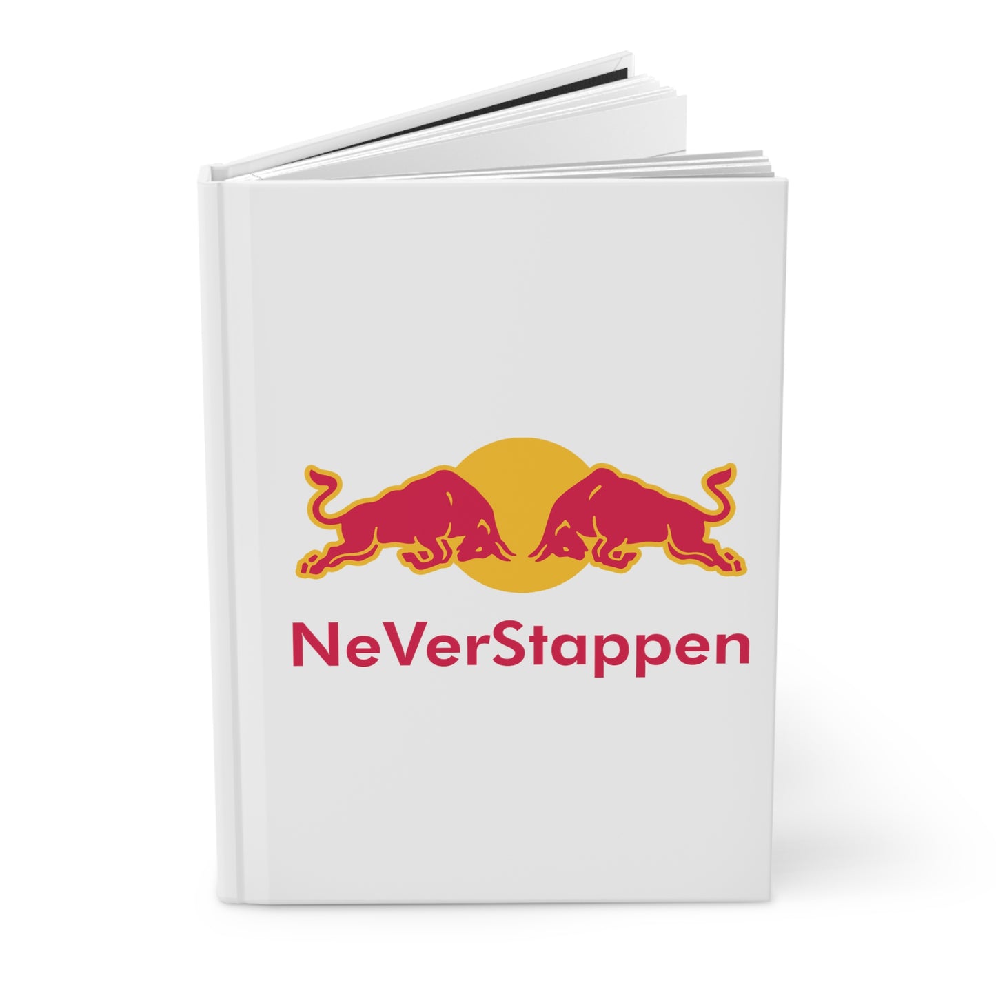 NeVerStappen Red Bull Formula 1 F1 Max Verstappen Hardcover Journal Next Cult Brand F1, Max Verstappen, Red Bull