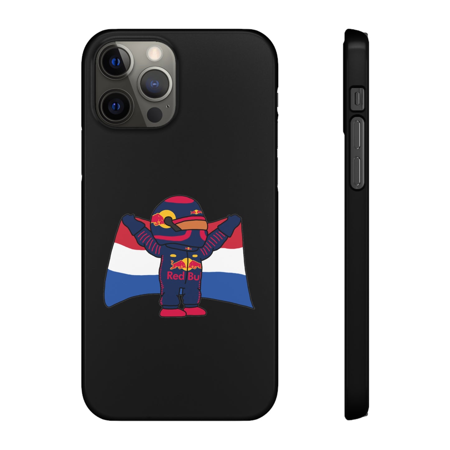 NeVerStappen Red Bull Formula 1 F1 Max Verstappen Snap Case iPhone 12 Pro Glossy Mobile Phone Cases F1 Max Verstappen Red Bull Printify