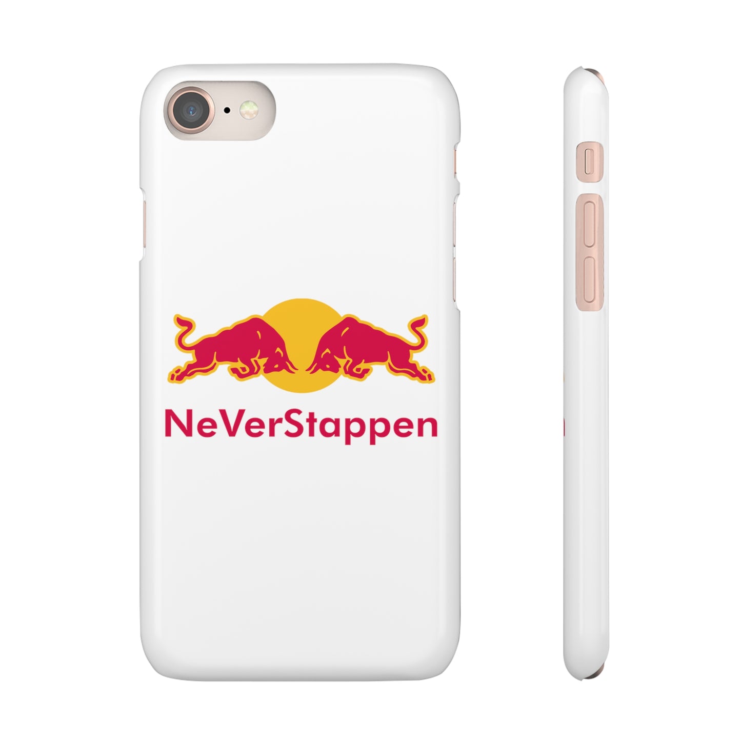 NeVerStappen Red Bull Formula 1 F1 Max Verstappen Snap Case iPhone 8 Glossy Mobile Phone Cases F1 Max Verstappen Red Bull Printify