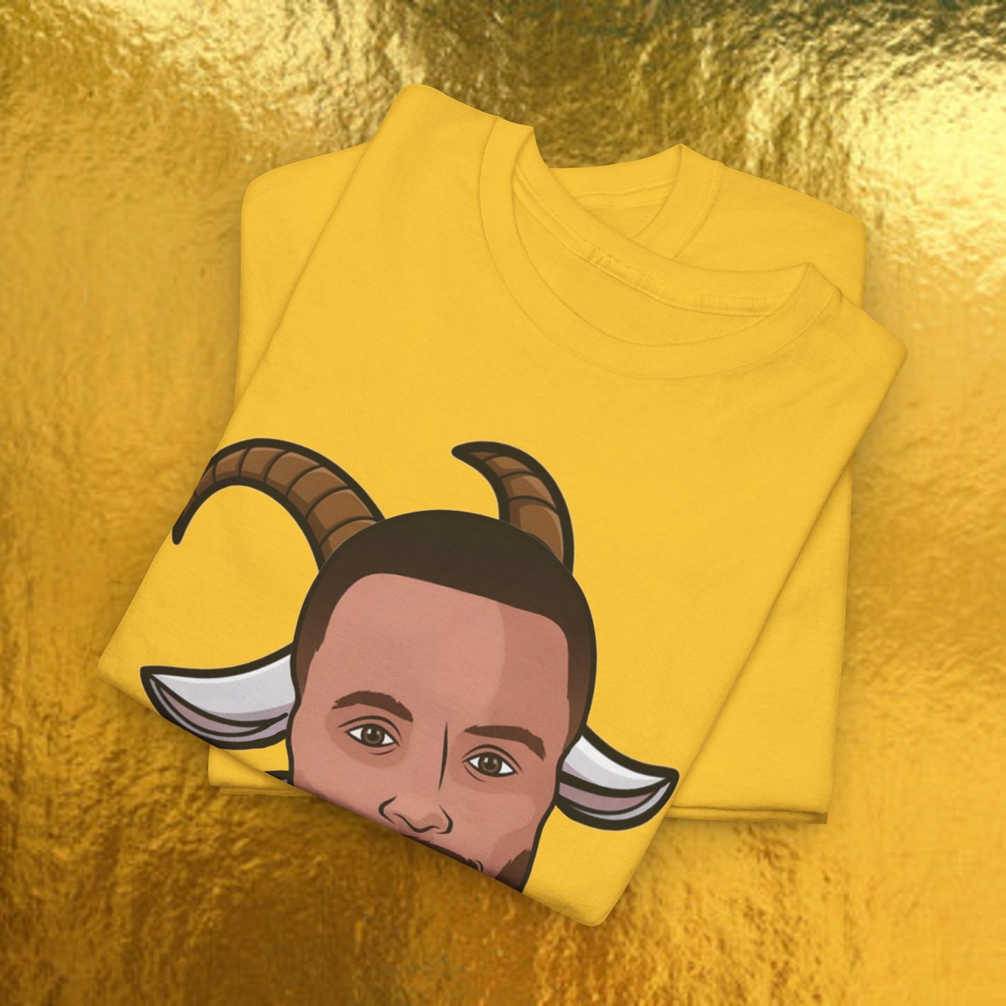 Stephen Curry G.O.A.T. T-Shirt - Steph Curry Greatest of All Time Basketball Meme Casual Top - Funny NBA Fan Art Cartoon Tee - Perfect Gift for Basketball Fans T-shirts Basketball G.O.A.T. Golden State Warriors NBA Stephen Curry Printify