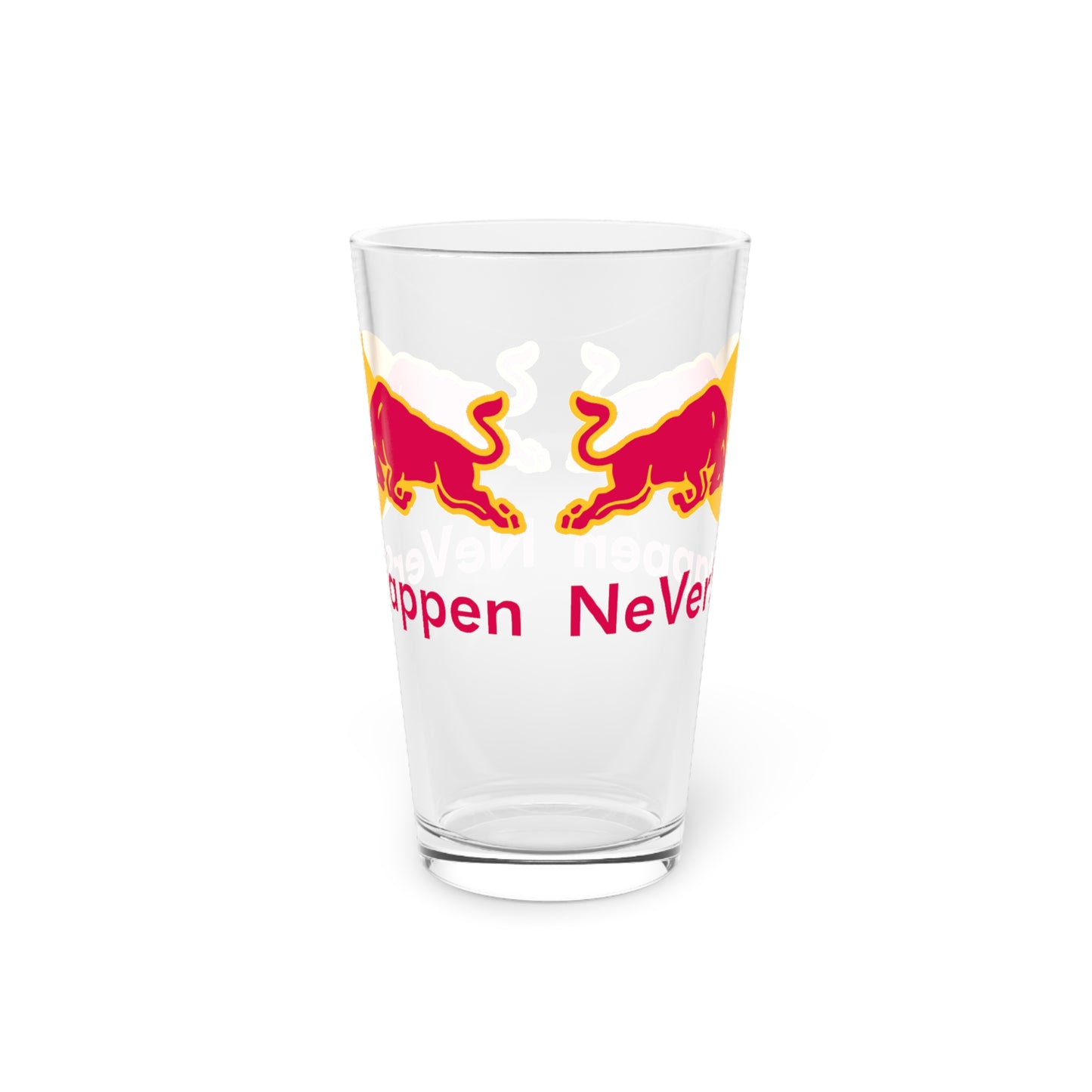 NeVerStappen Red Bull Formula 1 F1 Max Verstappen Pint Glass, 16oz Next Cult Brand