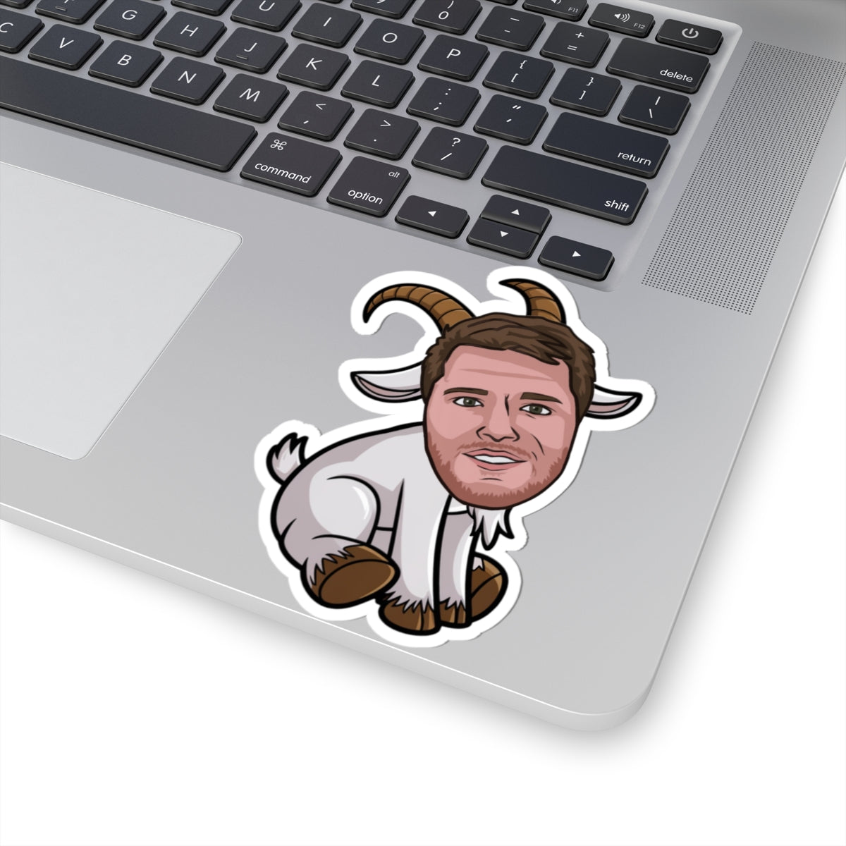 Luka Doncic G.O.A.T. Sticker - Funny Basketball Meme Decal - Greatest of All Time Print for Basketball Fans - Perfect Gift for Luka Fans 4" × 4" White Stickers Basketball G.O.A.T. Los Angeles Lakers Luka Doncic NBA Printify