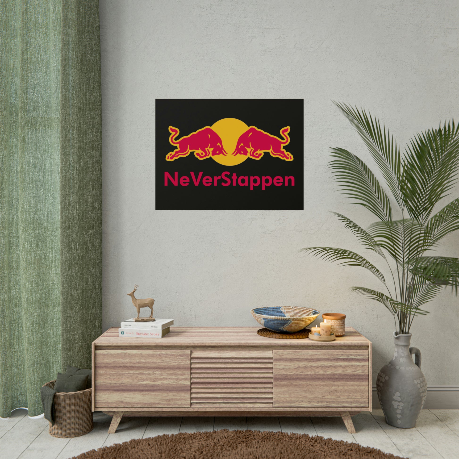 NeVerStappen Red Bull Formula 1 F1 Max Verstappen Poster 32" x 24" (Horizontal) Matte Posters F1 Max Verstappen Red Bull Printify