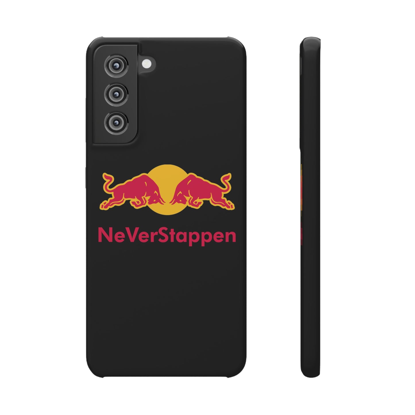 NeVerStappen Red Bull Formula 1 F1 Max Verstappen Snap Case Samsung Galaxy S21 FE Glossy Mobile Phone Cases F1 Max Verstappen Red Bull Printify