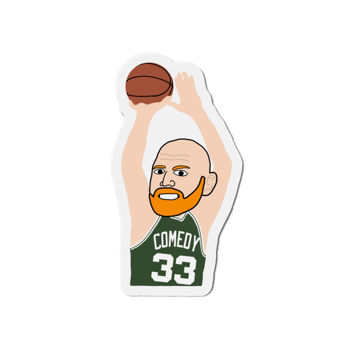 Bill Burrd Boston Celtics Larry Bird Bill Burr Magnet Magnets Basketball Bill Burr Boston Celtics Monday Morning Podcast NBA Podcasts Stand-up Comedy Printify