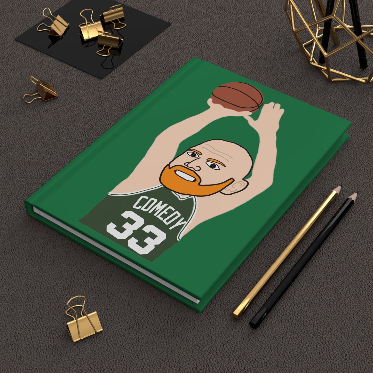 Bill Burrd Boston Celtics Larry Bird Bill Burr Hardcover Journal Journal Notebooks Basketball Bill Burr Boston Celtics Monday Morning Podcast NBA Podcasts Stand-up Comedy Printify