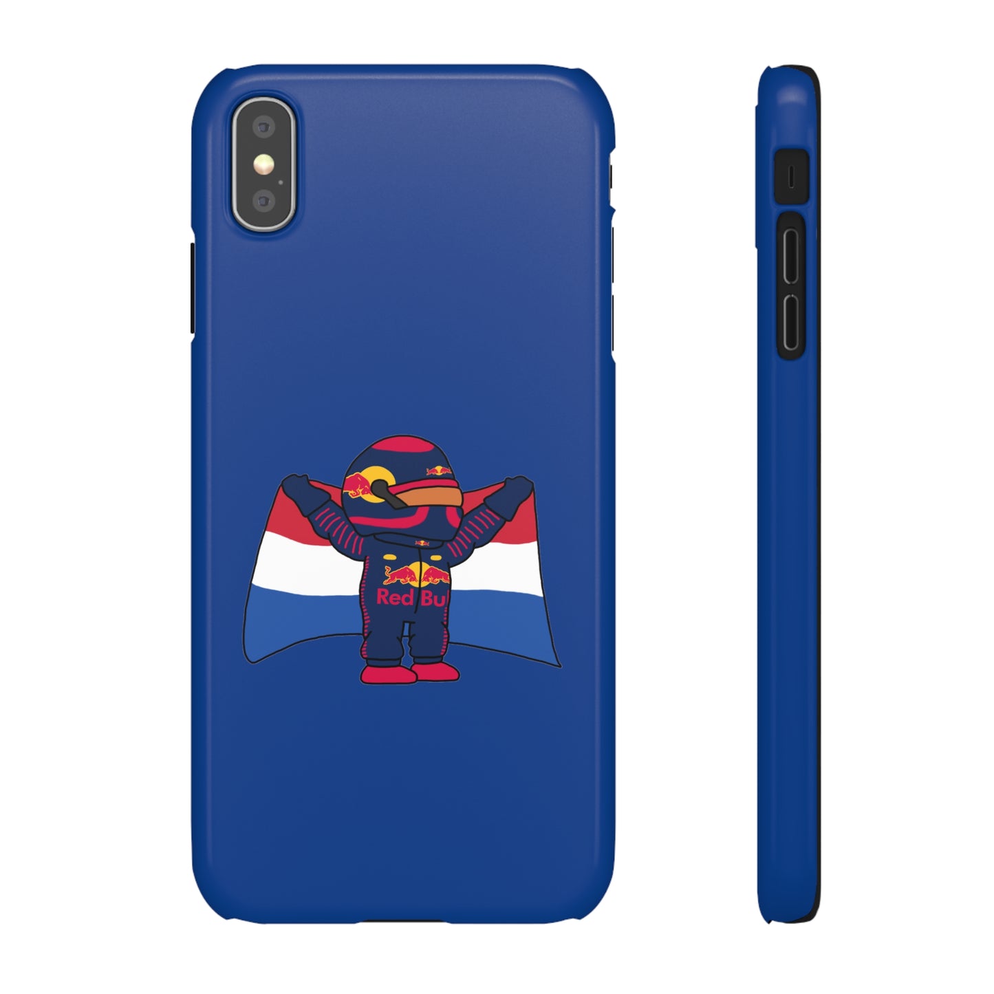 NeVerStappen Red Bull Formula 1 F1 Max Verstappen Snap Case iPhone XS MAX Glossy Mobile Phone Cases F1 Max Verstappen Red Bull Printify