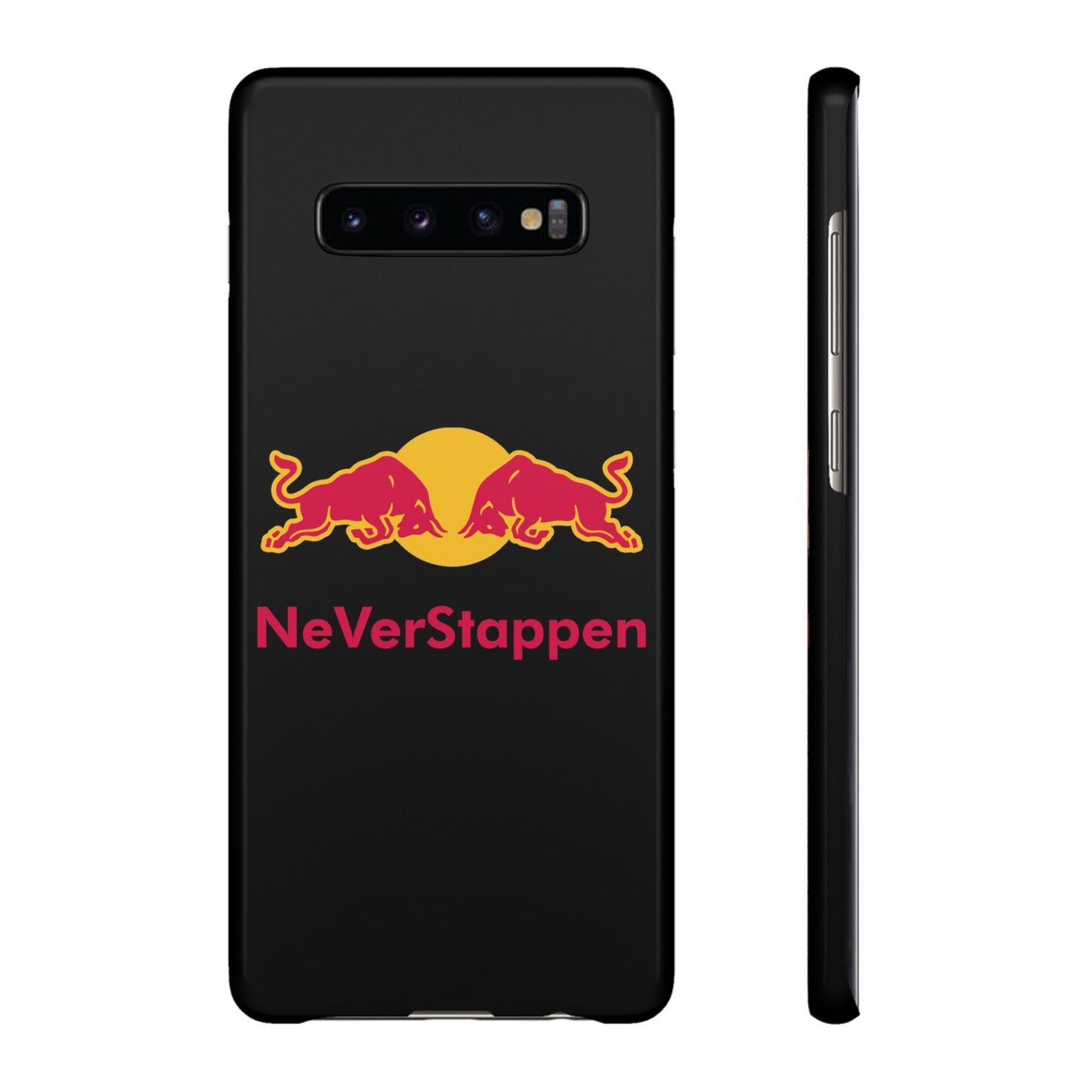 NeVerStappen Red Bull Formula 1 F1 Max Verstappen Snap Case Samsung Galaxy S10 Plus Glossy Mobile Phone Cases F1 Max Verstappen Red Bull Printify