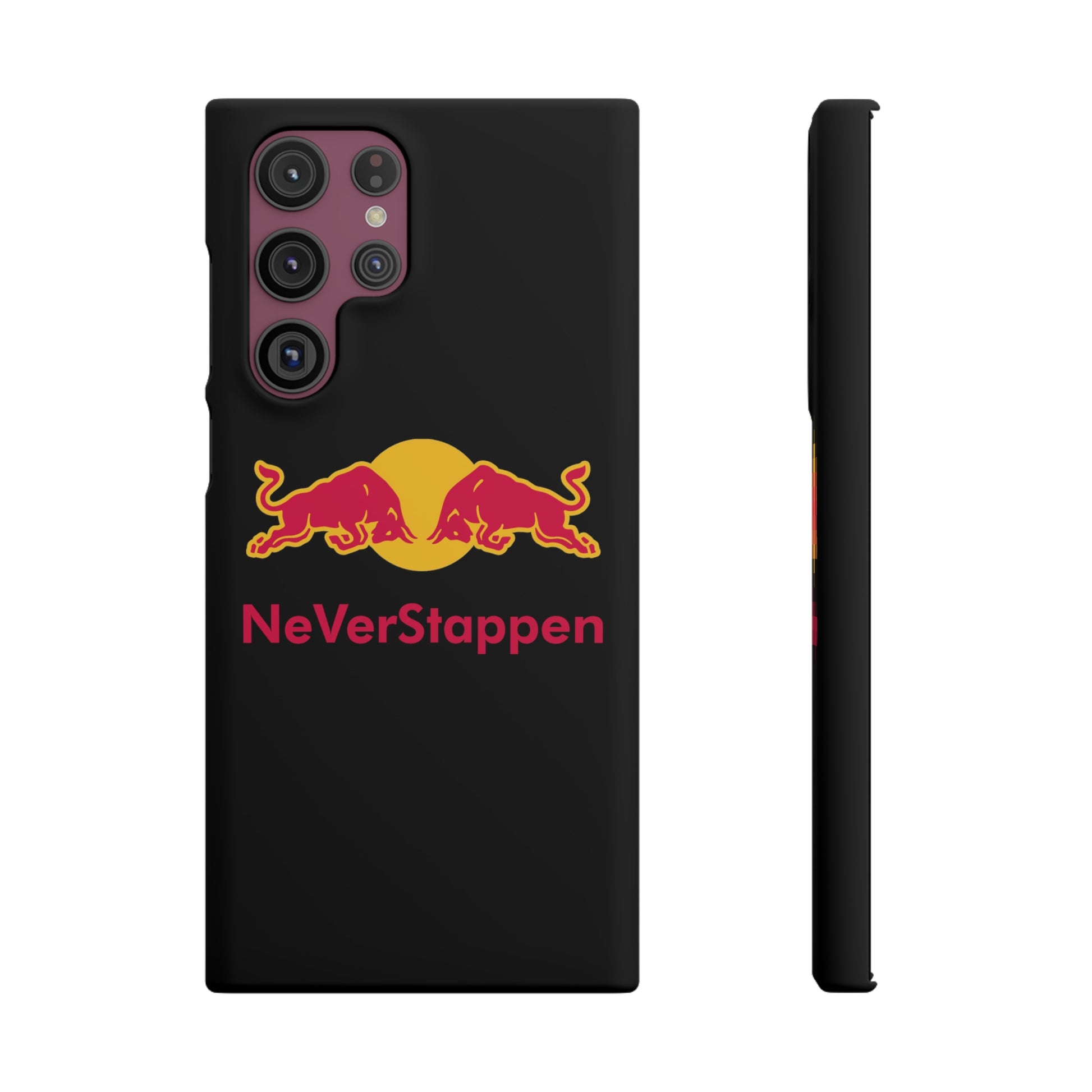 NeVerStappen Red Bull Formula 1 F1 Max Verstappen Snap Case Samsung Galaxy S22 Ultra Matte Mobile Phone Cases F1 Max Verstappen Red Bull Printify