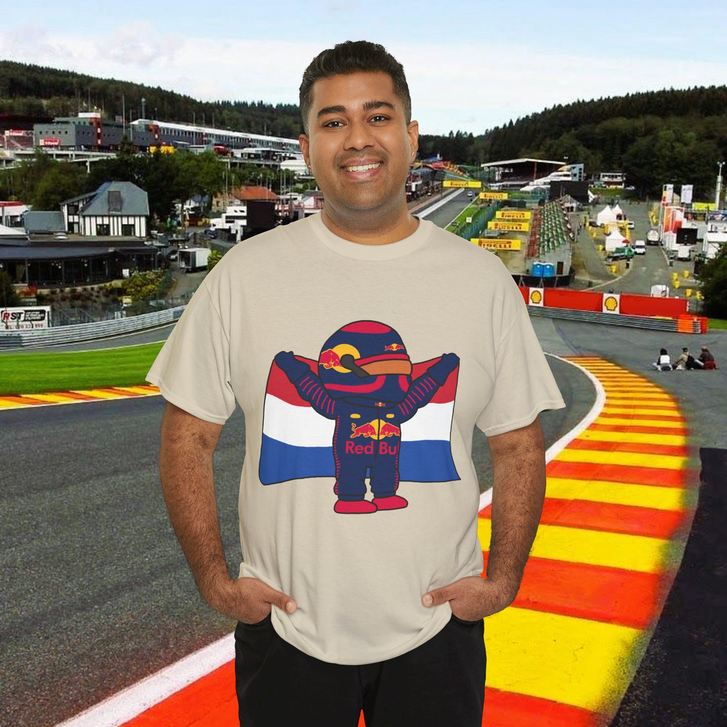 Max Verstappen Shirt Verstappen T-shirt Red Bull T shirt F1 tshirt Formula 1 tee F1 Gift Formula 1 Gift Red Bull Fan Gift Funny Racing Shirt Sand T-shirts F1 Max Verstappen Red Bull Printify