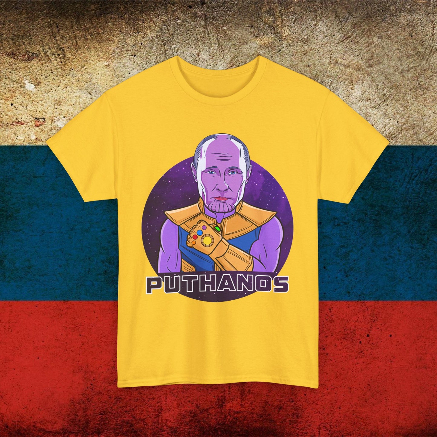 Anti Vladimir Putin Thanos Unisex Heavy Cotton Tee