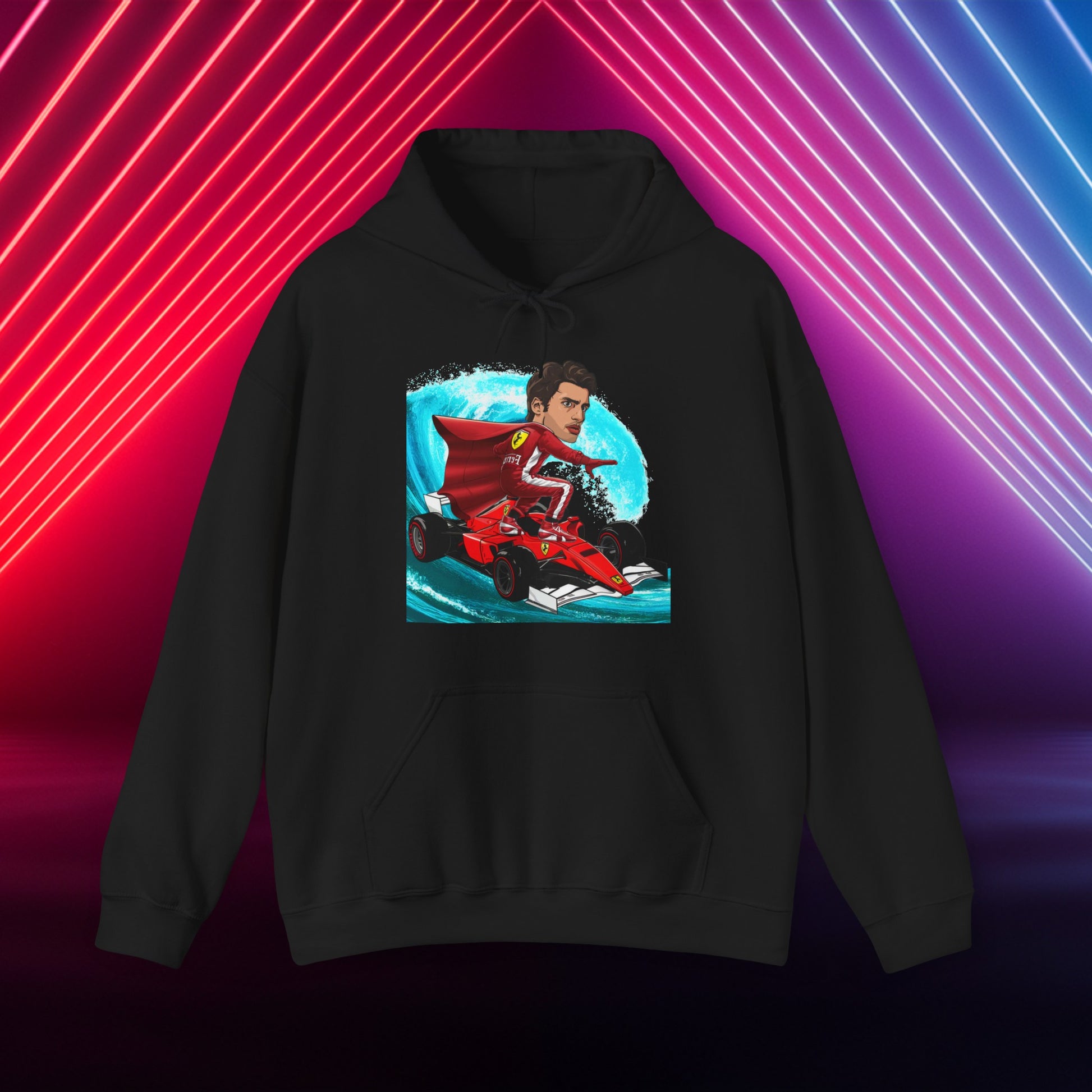 Carlos Sainz Hoodie Carlos Sainz Jumper Smooth Operator Pullover Ferrari Hoodie Formula 1 Hoodie F1 Hoodie Ferrari Gift Ferrari Fan Gift Black Hoodies Carlos Sainz F1 Ferrari Printify