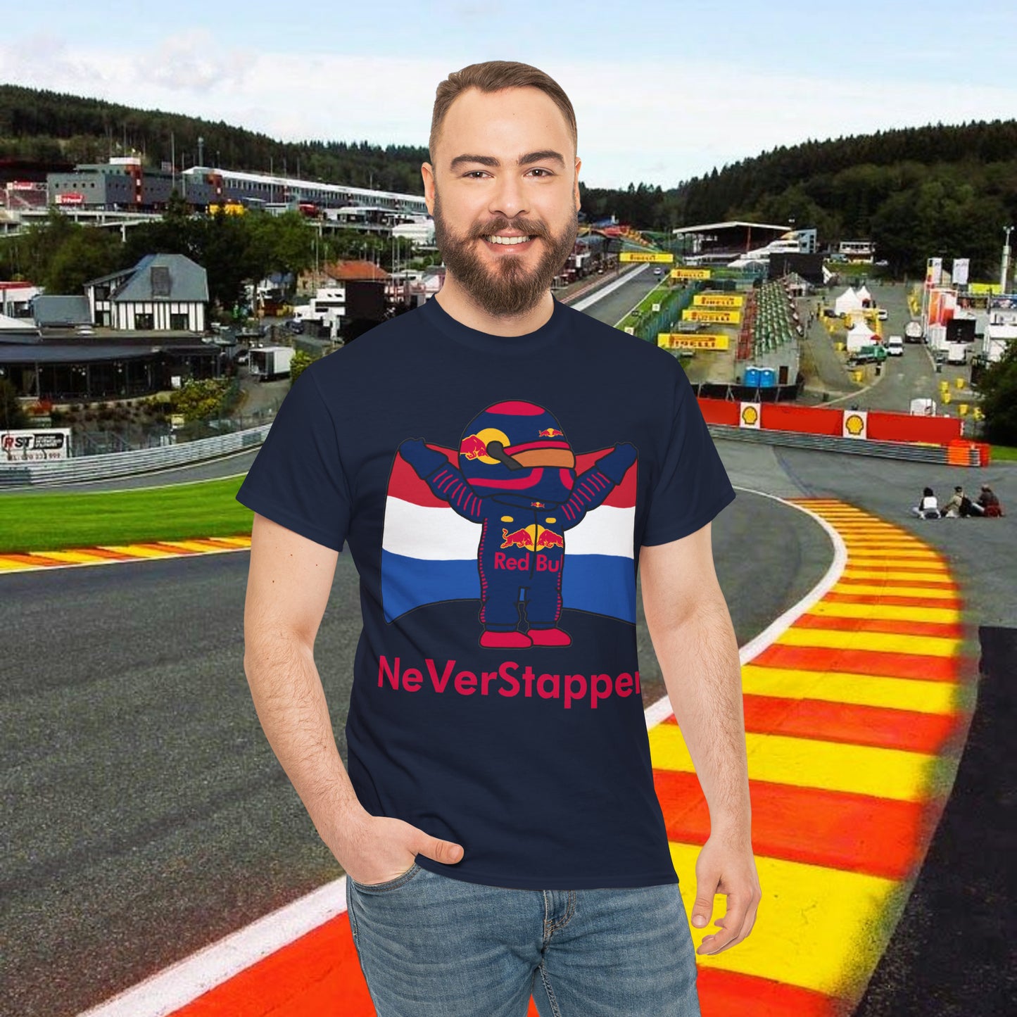 Max Verstappen T-Shirt Verstappen shirt Red Bull T shirt F1 tshirt Formula 1 tee F1 Gift Formula 1 Gift Red Bull Fan Gift Funny Racing Shirt Navy T-shirts F1 Max Verstappen Red Bull Printify