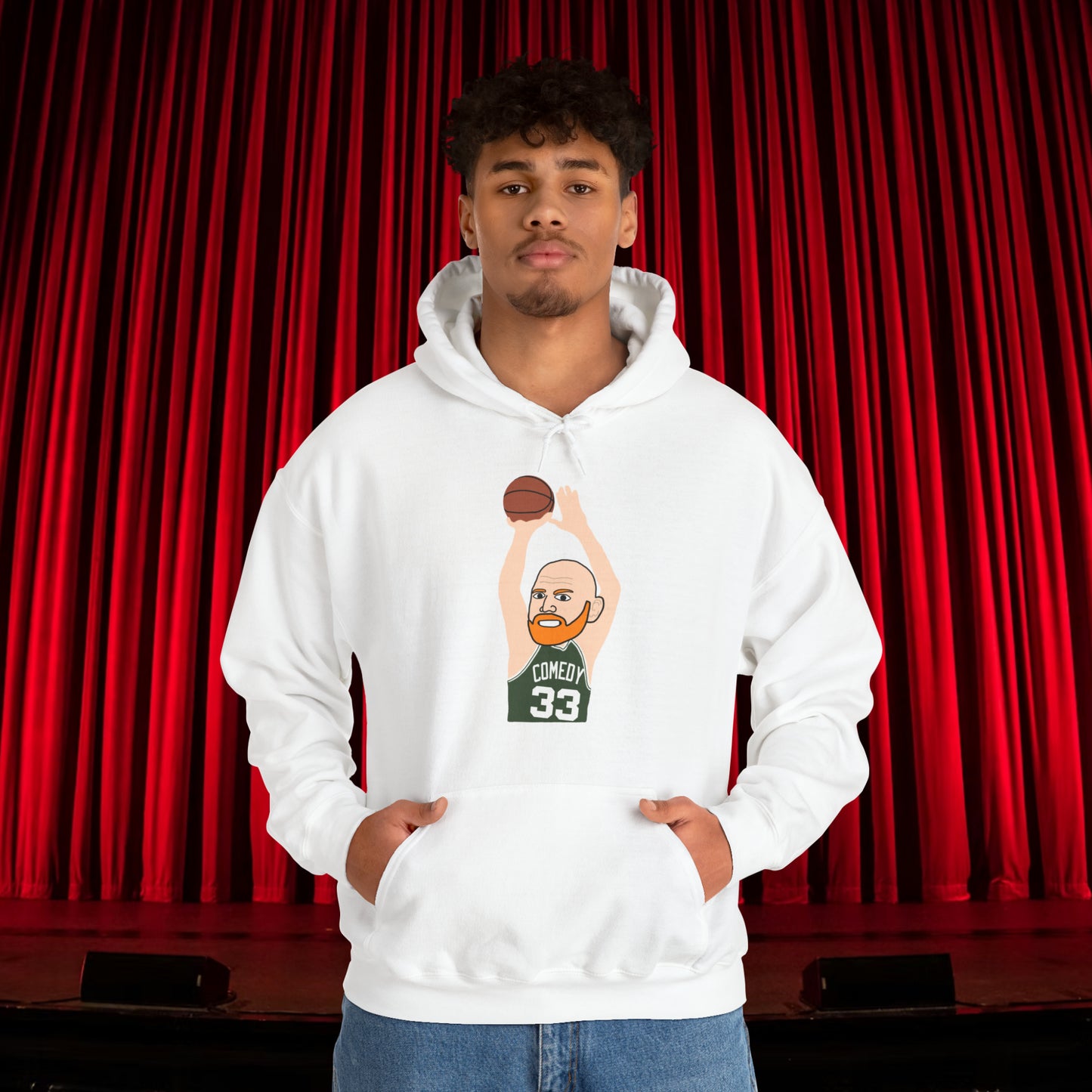 Bill Burr Hoodie Boston Celtics Hoodie Larry Bird Hoodie Monday Morning Podcast Merch Podcast Gift Celtics Fan Gift Basketball Fan Gift Next Cult Brand Bill Burr, Monday Morning Podcast, Podcasts, Stand-up Comedy