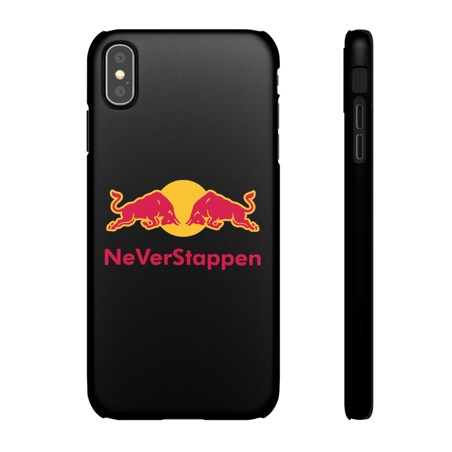 NeVerStappen Red Bull Formula 1 F1 Max Verstappen Snap Case iPhone XS MAX Matte Mobile Phone Cases F1 Max Verstappen Red Bull Printify