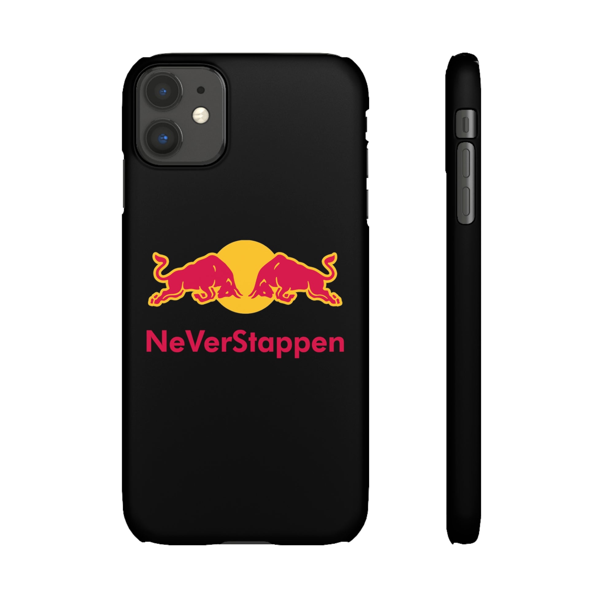 NeVerStappen Red Bull Formula 1 F1 Max Verstappen Snap Case iPhone 11 Matte Mobile Phone Cases F1 Max Verstappen Red Bull Printify