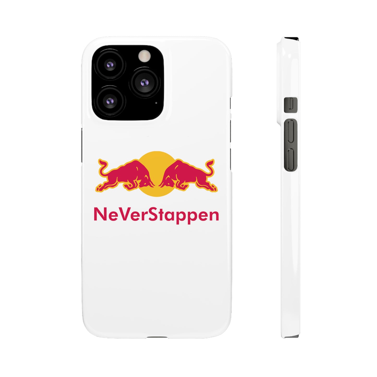 NeVerStappen Red Bull Formula 1 F1 Max Verstappen Snap Case iPhone 13 Pro Glossy Mobile Phone Cases F1 Max Verstappen Red Bull Printify