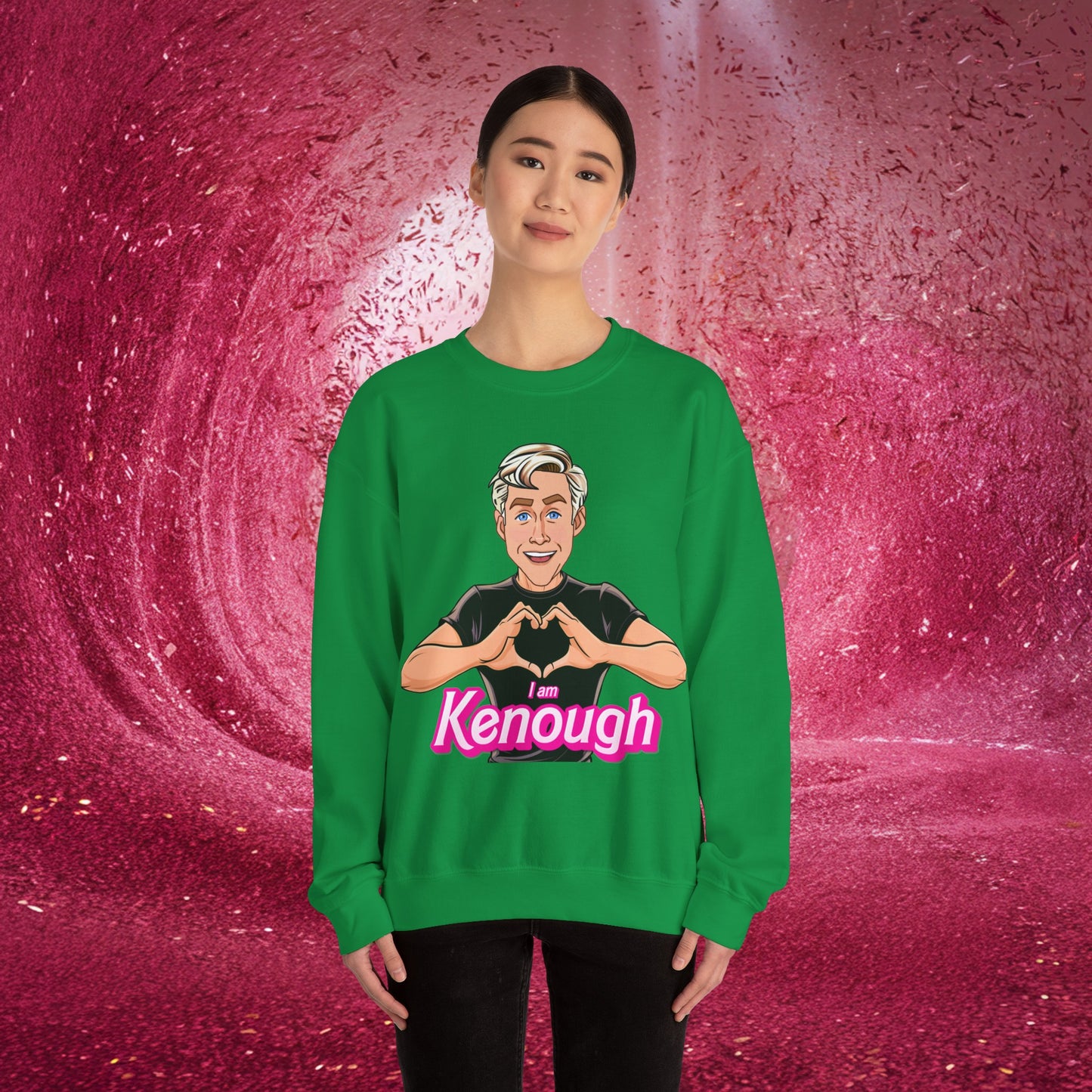 I am Kenough Ryan Gosling Ken Barbie Movie Unisex Heavy Blend Crewneck Sweatshirt Next Cult Brand