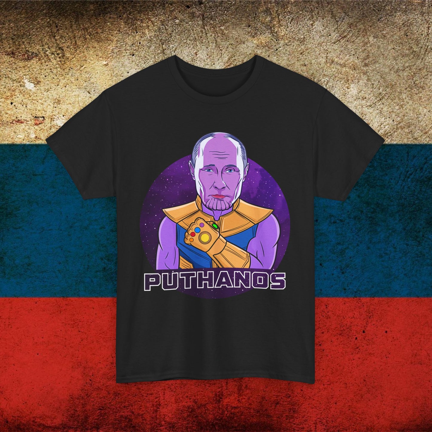 Anti Vladimir Putin Thanos Unisex Heavy Cotton Tee