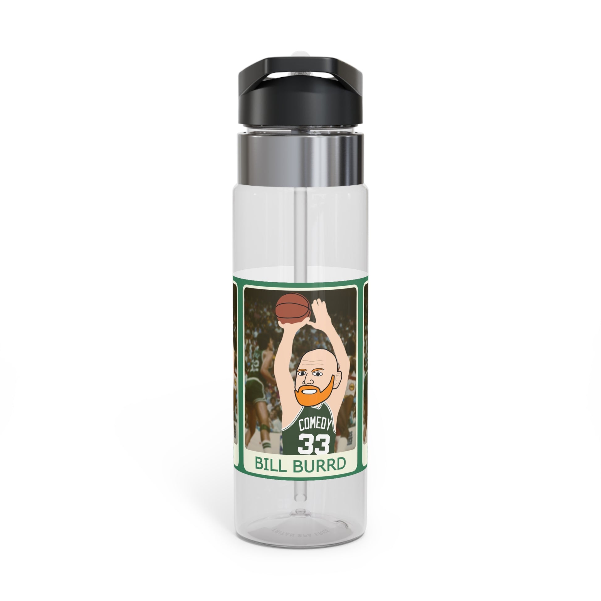 Bill Burrd Boston Celtics Larry Bird Bill Burr Sport Water Bottle, 20oz Next Cult Brand