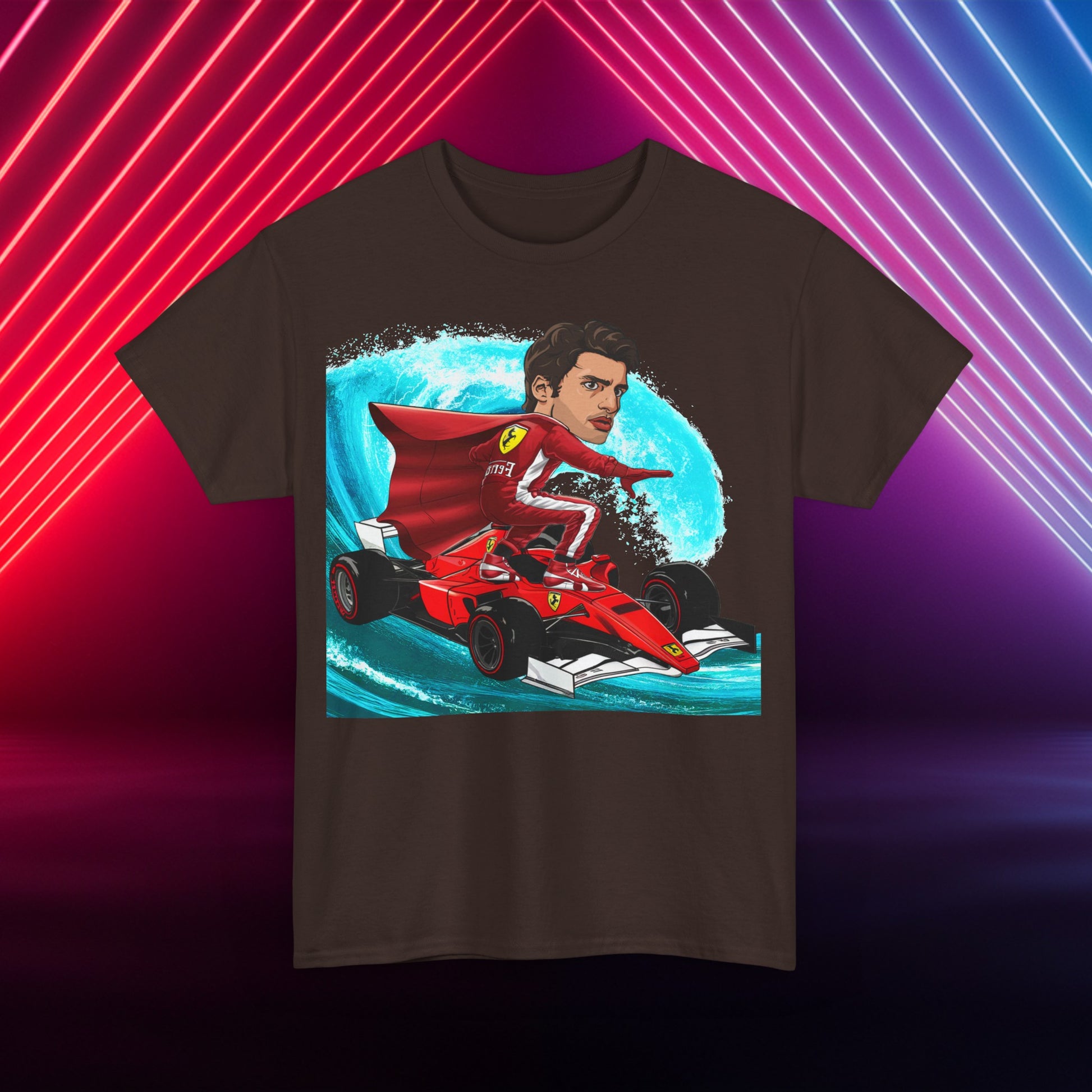 Carlos Sainz T-shirt Carlos Sainz Shirt Smooth Operator Shirt Ferrari T shirt Formula 1 Tee F1 Tshirt Ferrari Gift Ferrari Fan Shirt F1 Gift Dark Chocolate T-shirts Carlos Sainz F1 Ferrari Printify