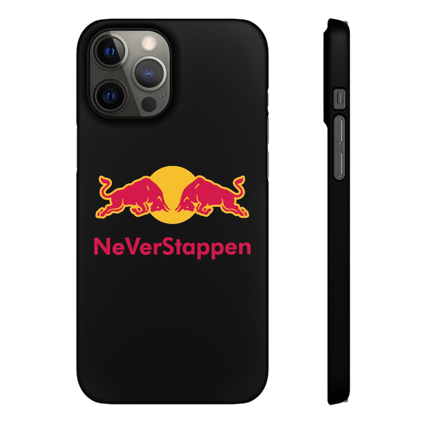 NeVerStappen Red Bull Formula 1 F1 Max Verstappen Snap Case iPhone 12 Pro Max Matte Mobile Phone Cases F1 Max Verstappen Red Bull Printify