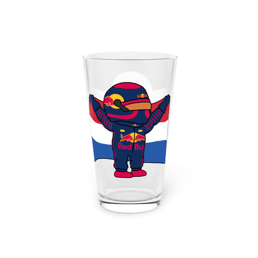 NeVerStappen Red Bull Formula 1 F1 Max Verstappen Pint Glass, 16oz Next Cult Brand F1, Max Verstappen, Red Bull
