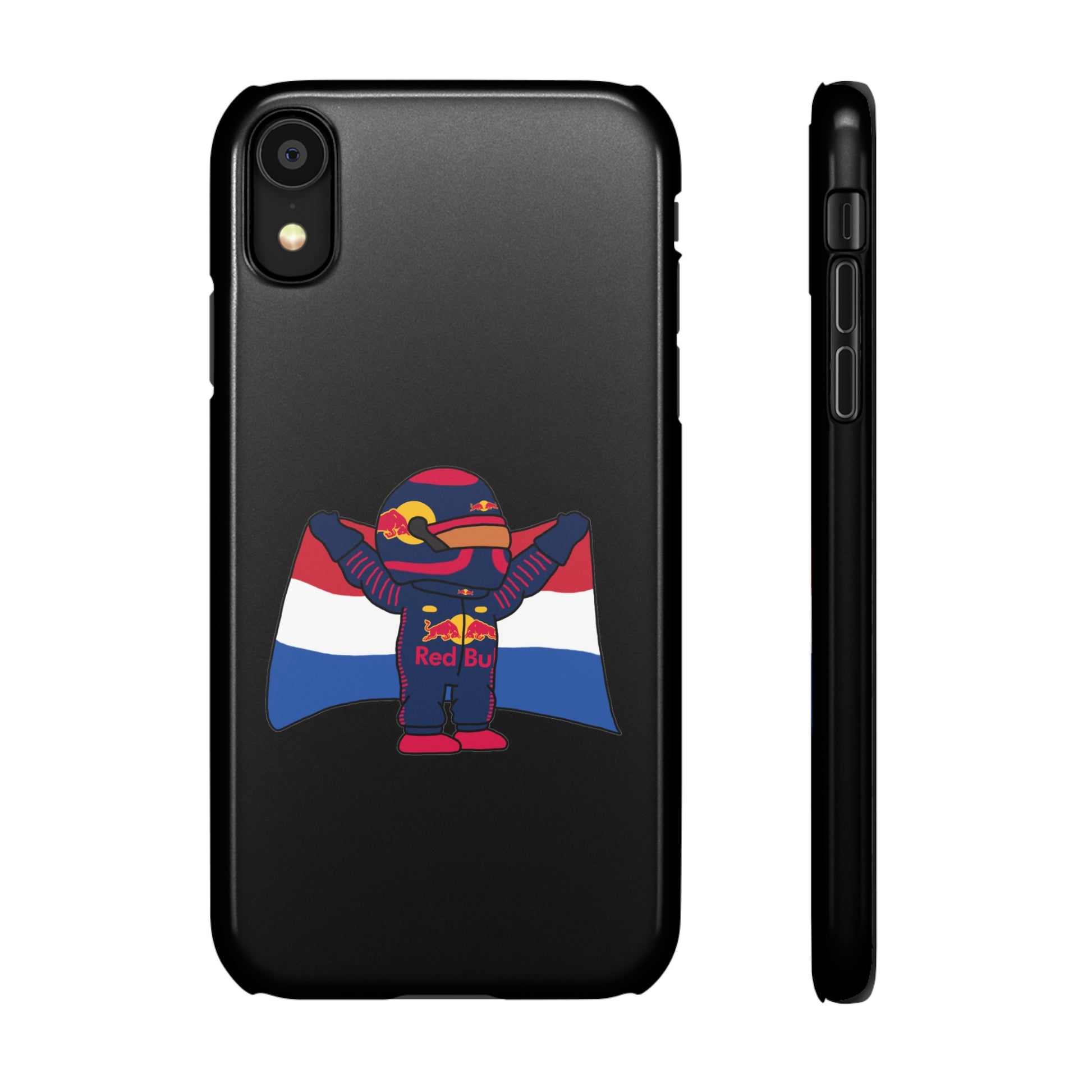 NeVerStappen Red Bull Formula 1 F1 Max Verstappen Snap Case iPhone XR Glossy Mobile Phone Cases F1 Max Verstappen Red Bull Printify