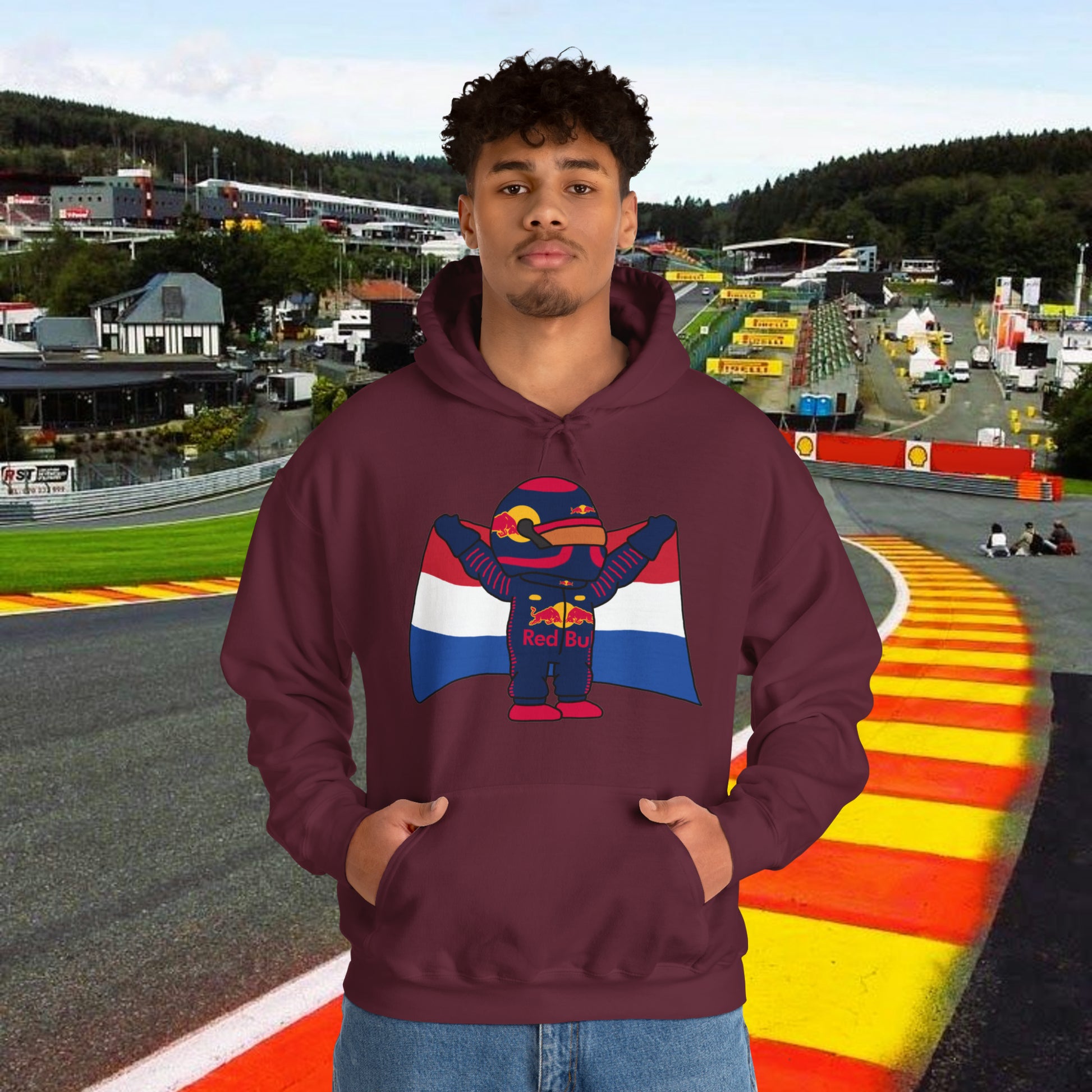 Max Verstappen Hoodie Verstappen Hoody Red Bull Hoodie F1 Pullover Formula 1 Jumper F1 Gift Formula 1 Gift Red Bull Fan Gift Racing Fan Gift Maroon Hoodies F1 Max Verstappen Red Bull Printify