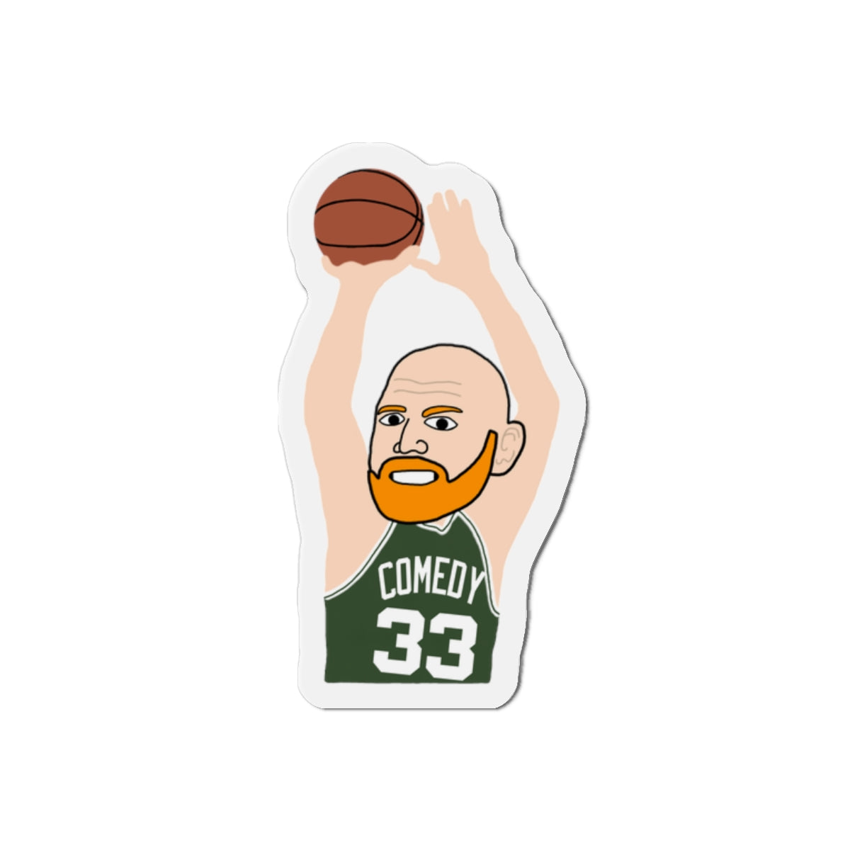 Bill Burrd Boston Celtics Larry Bird Bill Burr Magnet Magnets Basketball Bill Burr Boston Celtics Monday Morning Podcast NBA Podcasts Stand-up Comedy Printify