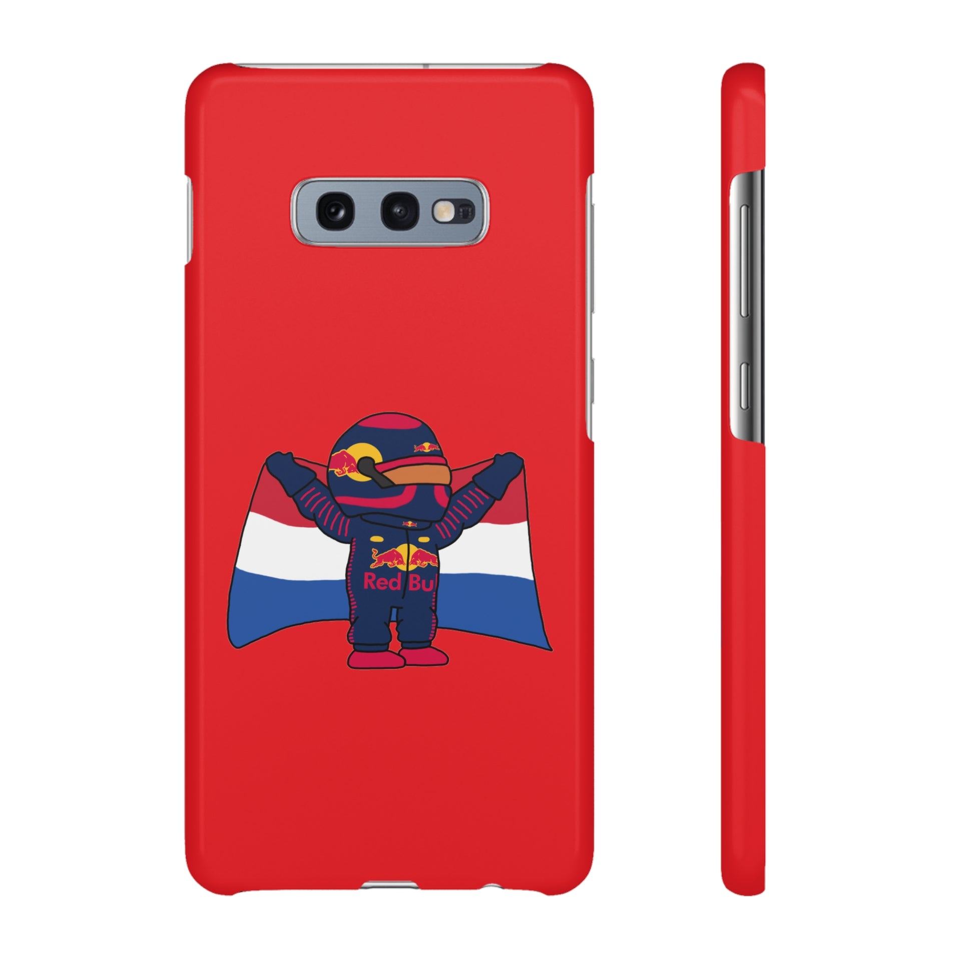 NeVerStappen Red Bull Formula 1 F1 Max Verstappen Snap Case Samsung Galaxy S10E Glossy Mobile Phone Cases F1 Max Verstappen Red Bull Printify