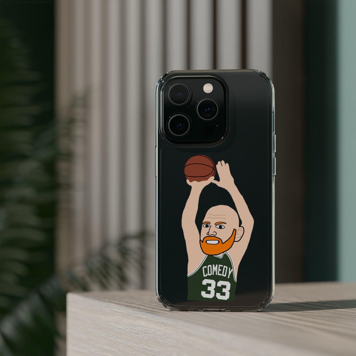 Bill Burrd Boston Celtics Larry Bird Bill Burr Clear Case Mobile Phone Cases Basketball Bill Burr Boston Celtics Monday Morning Podcast NBA Podcasts Stand-up Comedy Printify