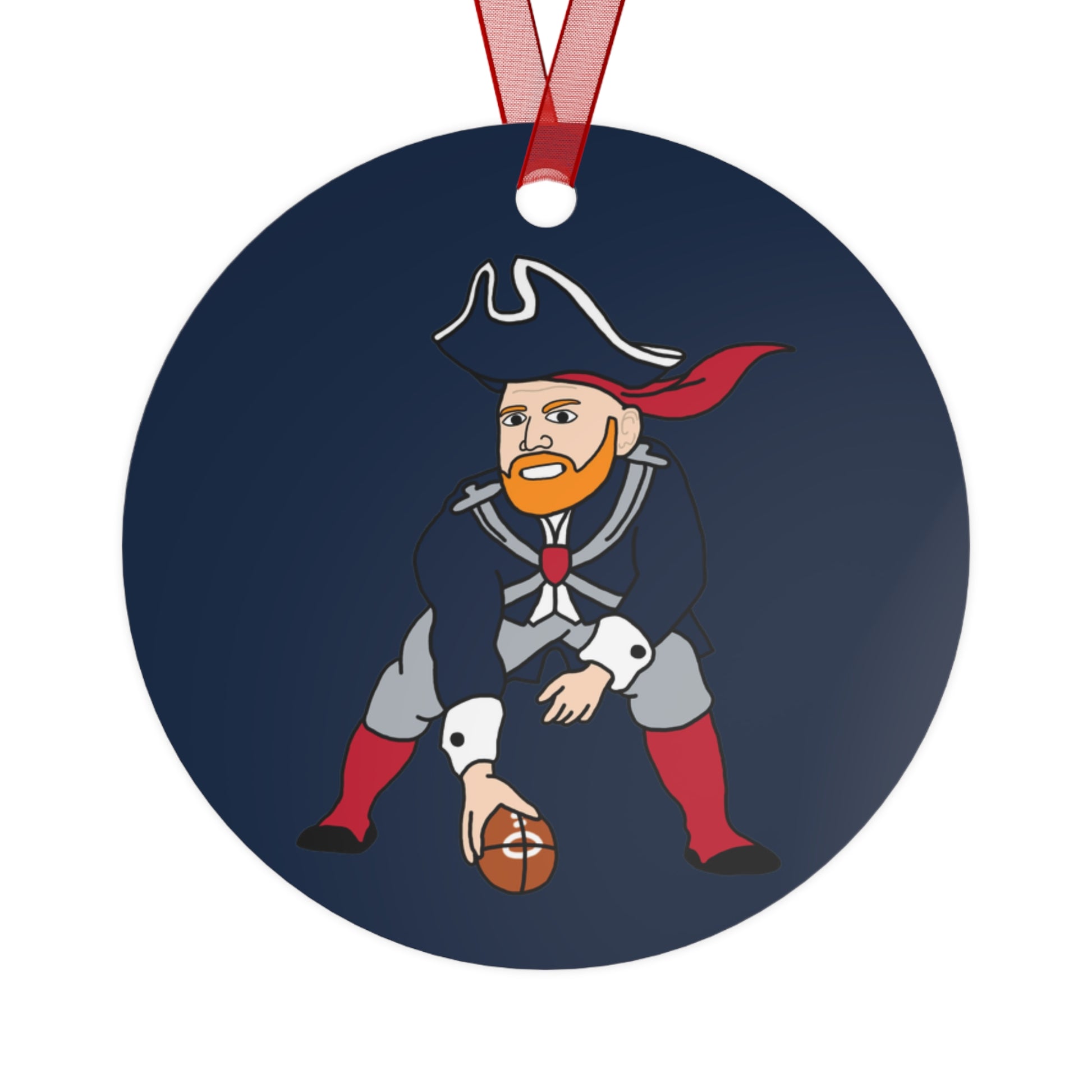 Bill Burrdy New England Patriots NFL Tom Brady Bill Burr Metal Ornaments Next Cult Brand American Football, Bill Burr, Monday Morning Podcast, New England Patriots, NFL, Podcasts, Stand-up Comedy