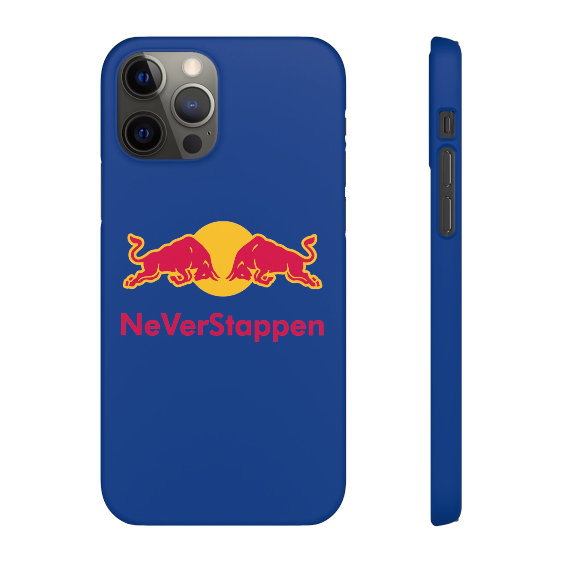 NeVerStappen Red Bull Formula 1 F1 Max Verstappen Snap Case iPhone 12 Pro Matte Mobile Phone Cases F1 Max Verstappen Red Bull Printify