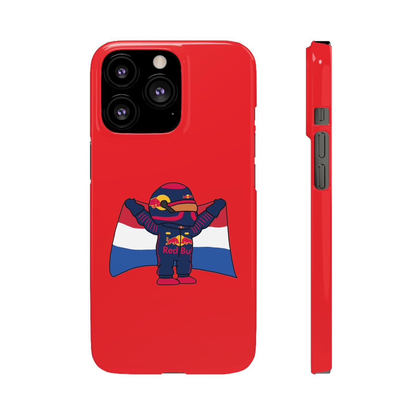 NeVerStappen Red Bull Formula 1 F1 Max Verstappen Snap Case iPhone 13 Pro Glossy Mobile Phone Cases F1 Max Verstappen Red Bull Printify