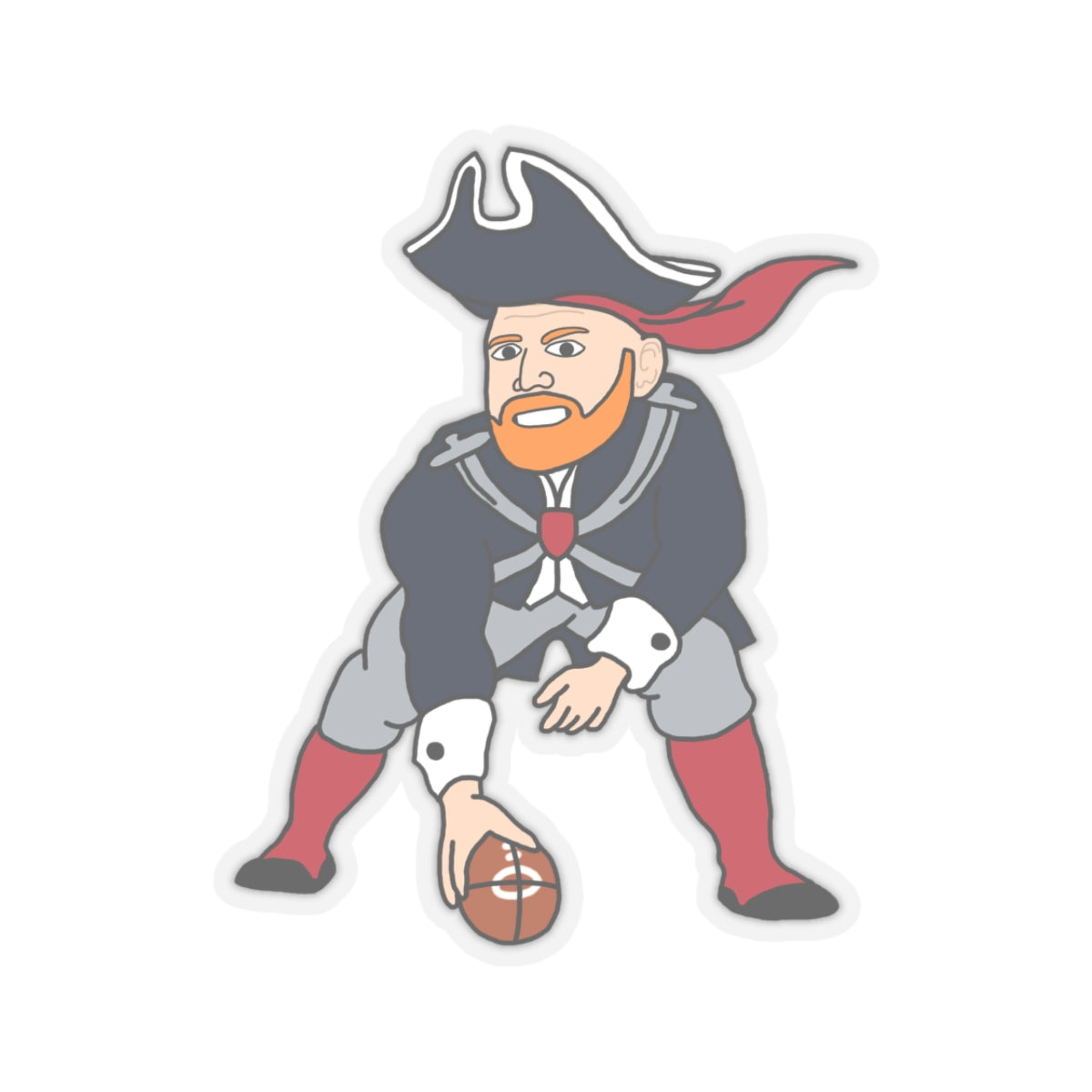 Bill Burrdy New England Patriots NFL Tom Brady Bill Burr Sticker Next Cult Brand American Football, Bill Burr, Monday Morning Podcast, New England Patriots, NFL, Podcasts, Stand-up Comedy