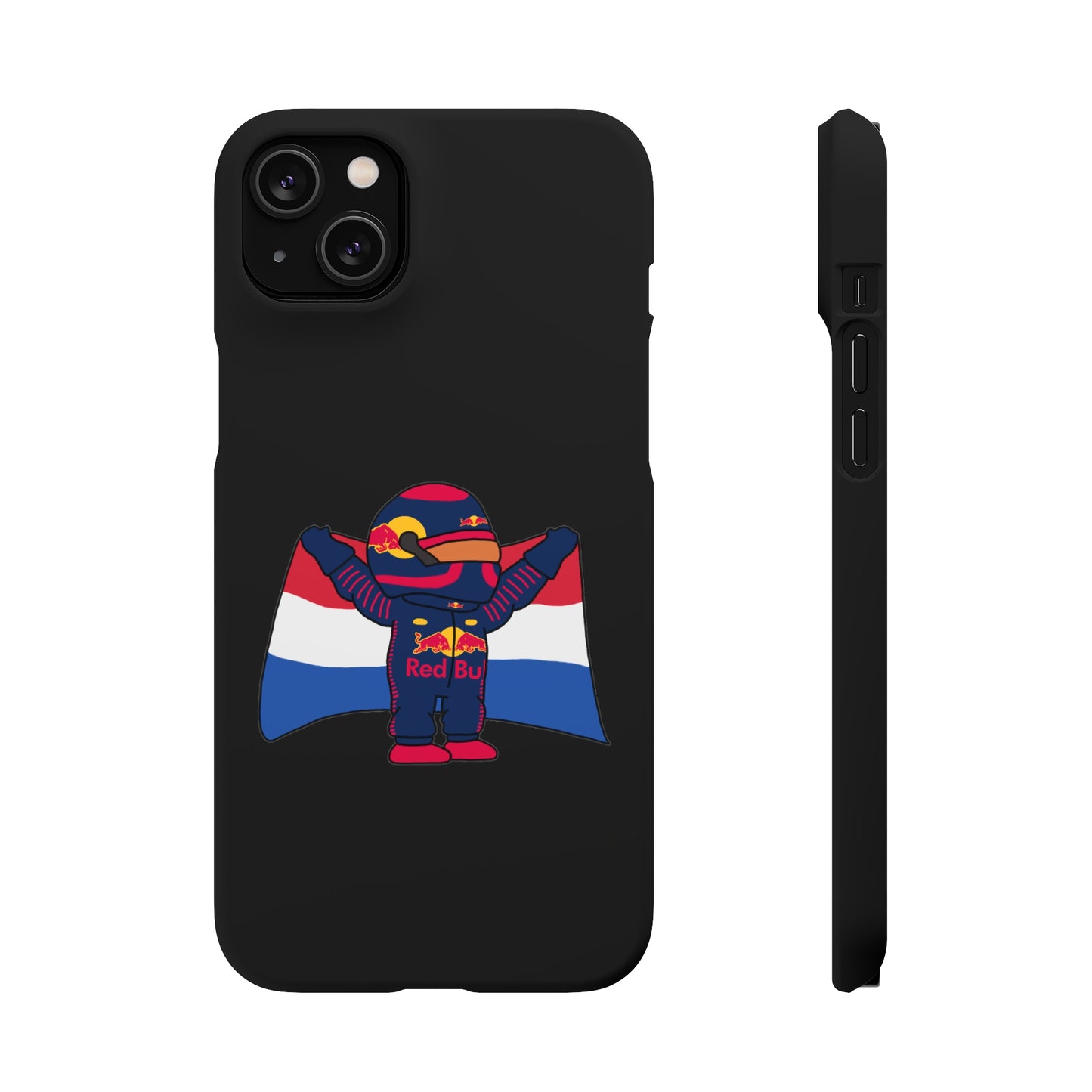 NeVerStappen Red Bull Formula 1 F1 Max Verstappen Snap Case iPhone 14 Plus Matte Mobile Phone Cases F1 Max Verstappen Red Bull Printify