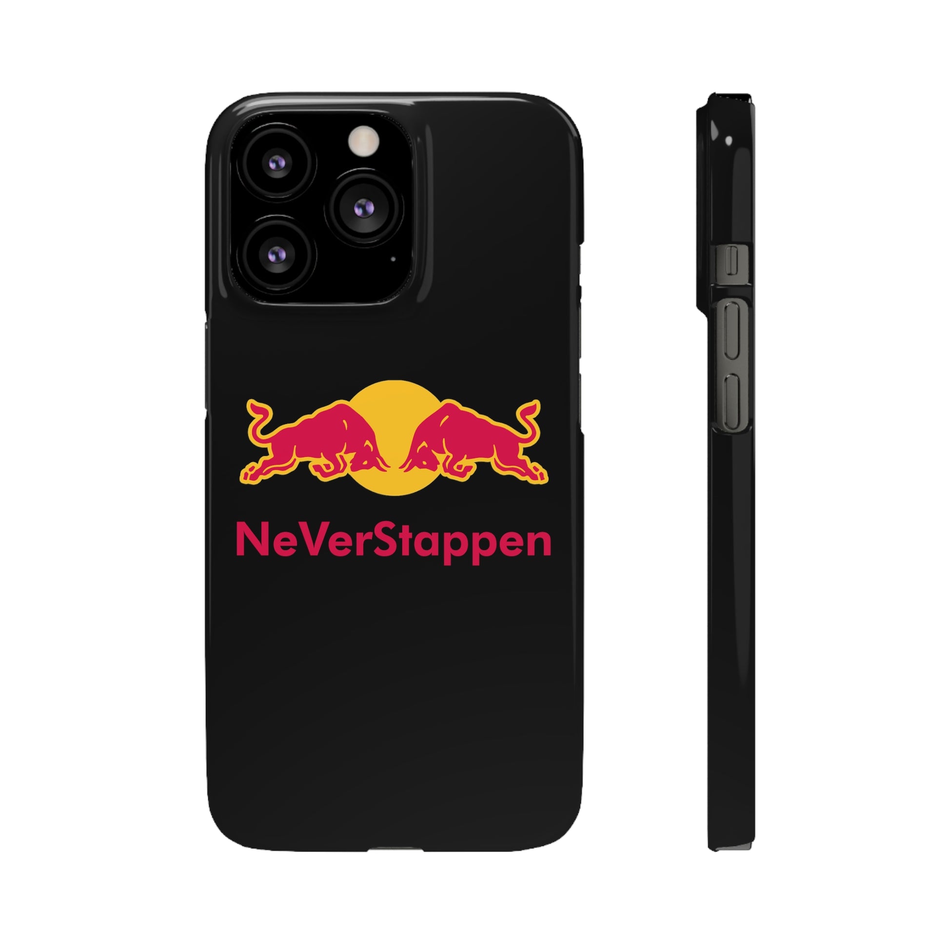 NeVerStappen Red Bull Formula 1 F1 Max Verstappen Snap Case iPhone 13 Pro Glossy Mobile Phone Cases F1 Max Verstappen Red Bull Printify